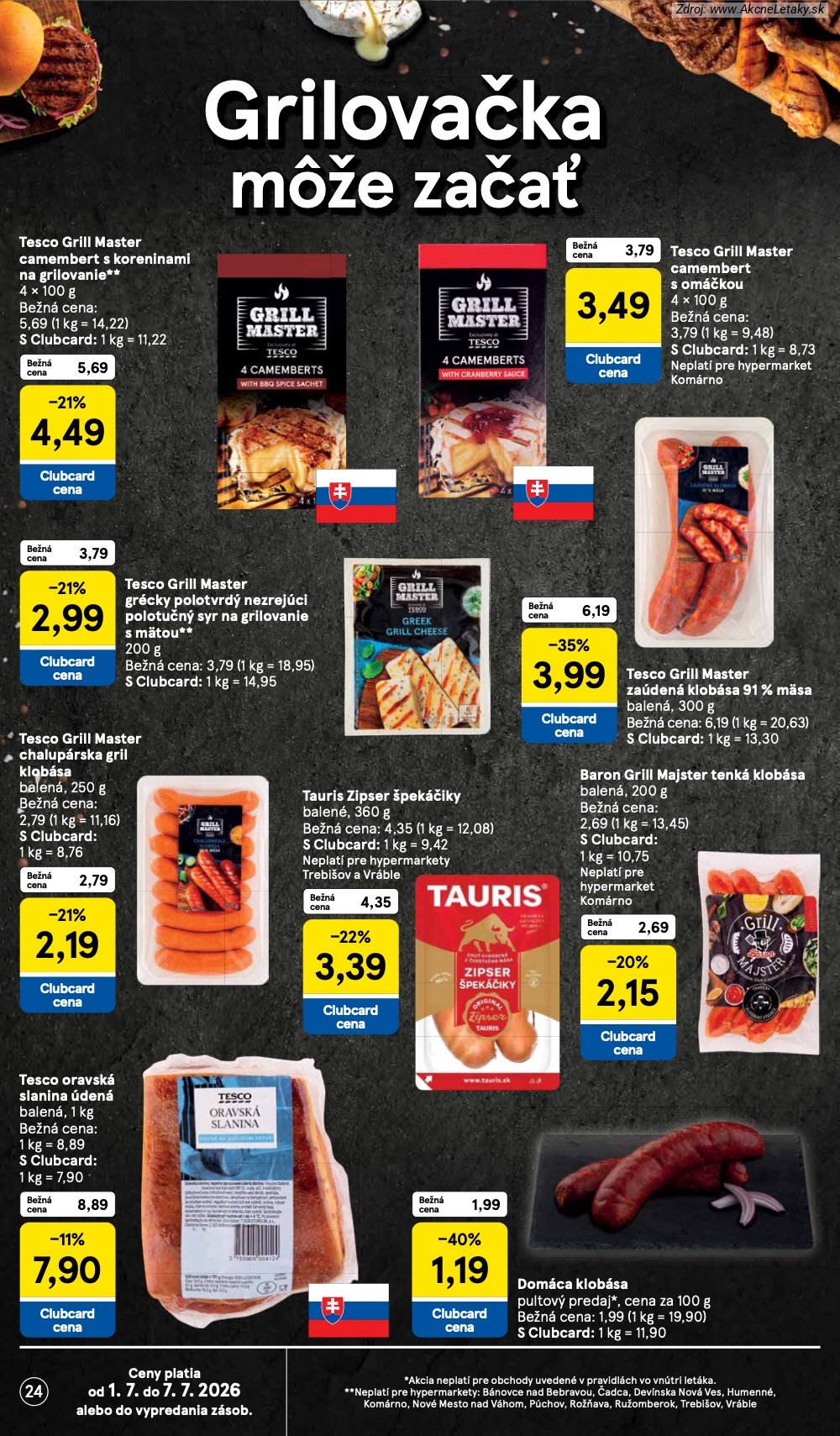 Leták Tesco (1. 7. - 7. 7. 2026) - strana 24 z 48