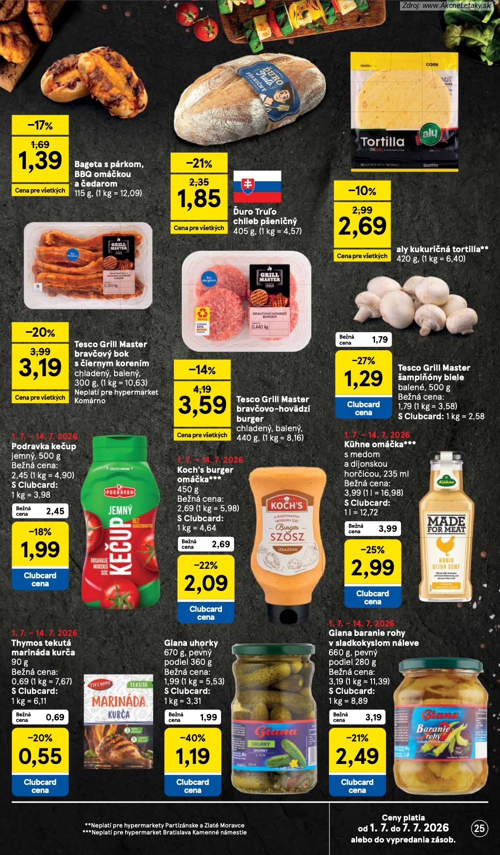 Leták Tesco (1. 7. - 7. 7. 2026) - strana 25 z 48
