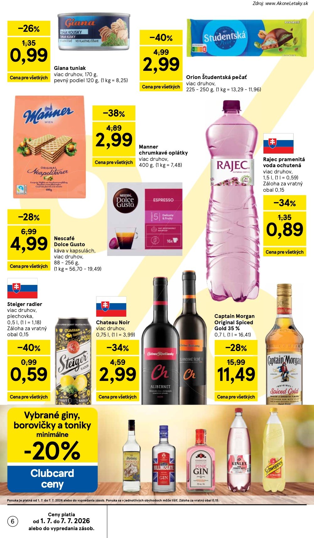 Leták Tesco (1. 7. - 7. 7. 2026) - strana 6 z 48