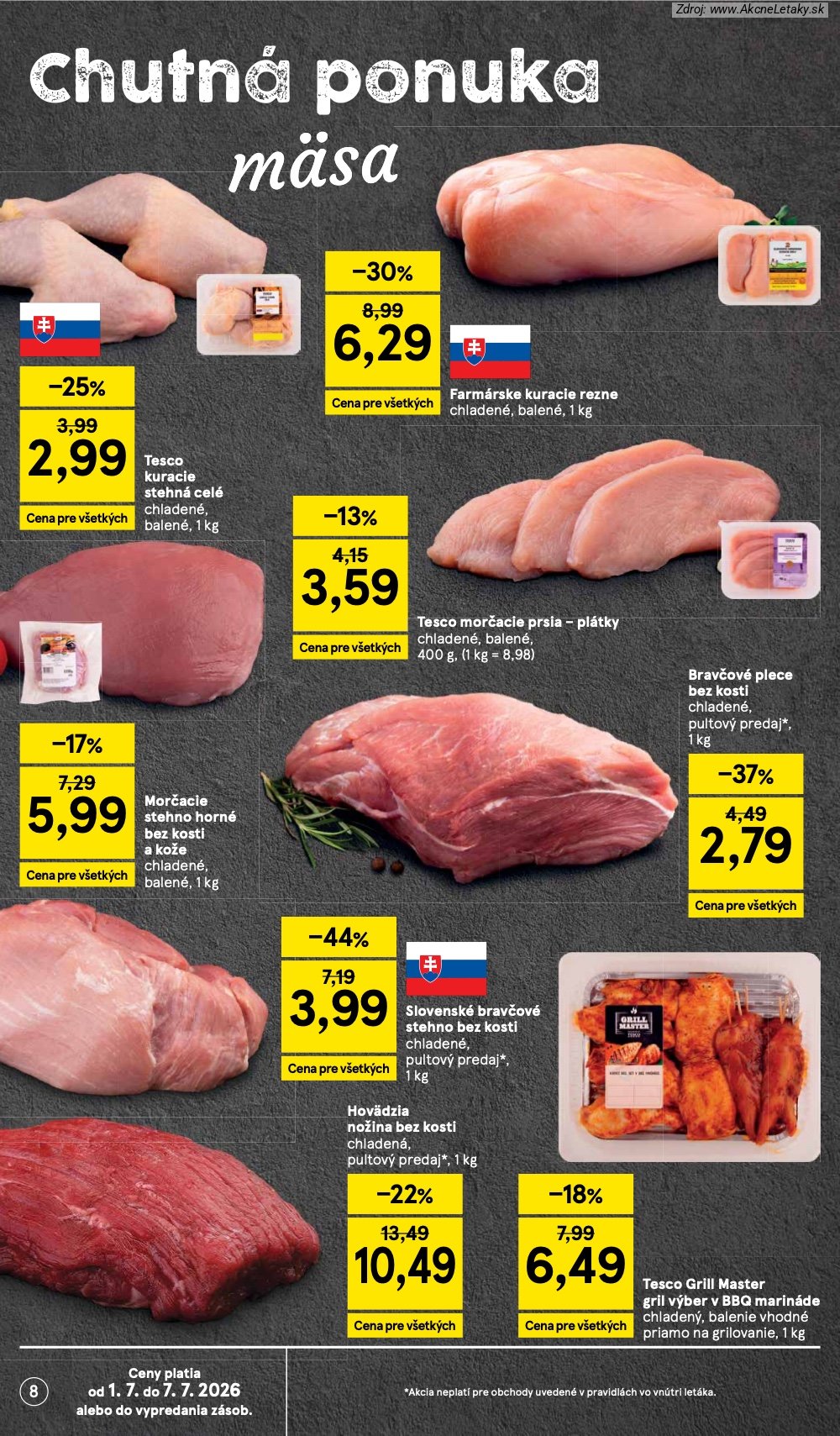 Leták Tesco (1. 7. - 7. 7. 2026) - strana 8 z 48