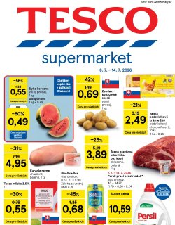 Leták Tesco 8. 7. - 14. 7. 2026 Supermarkety