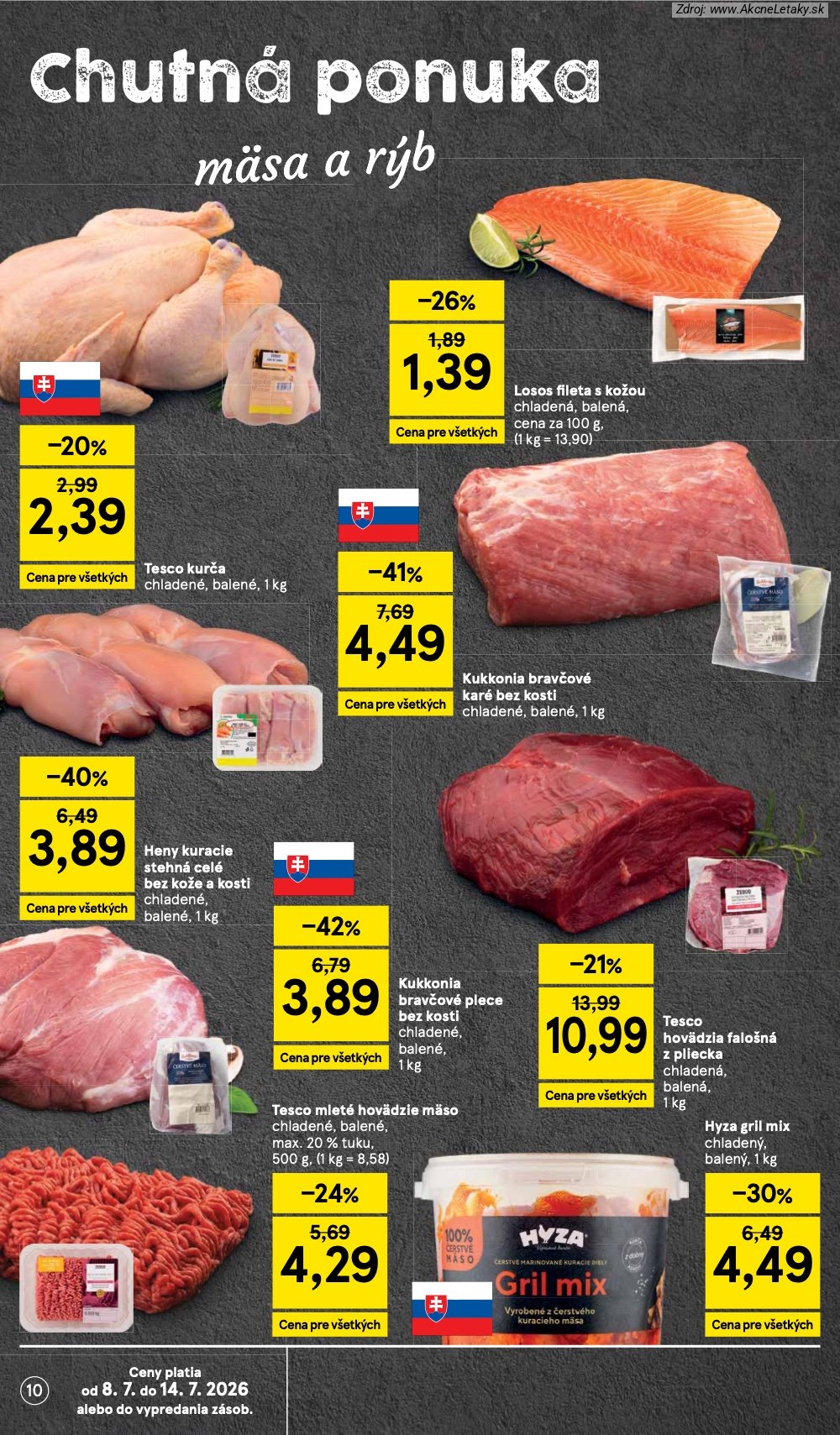 Leták Tesco (8. 7. - 14. 7. 2026) - strana 10 z 27