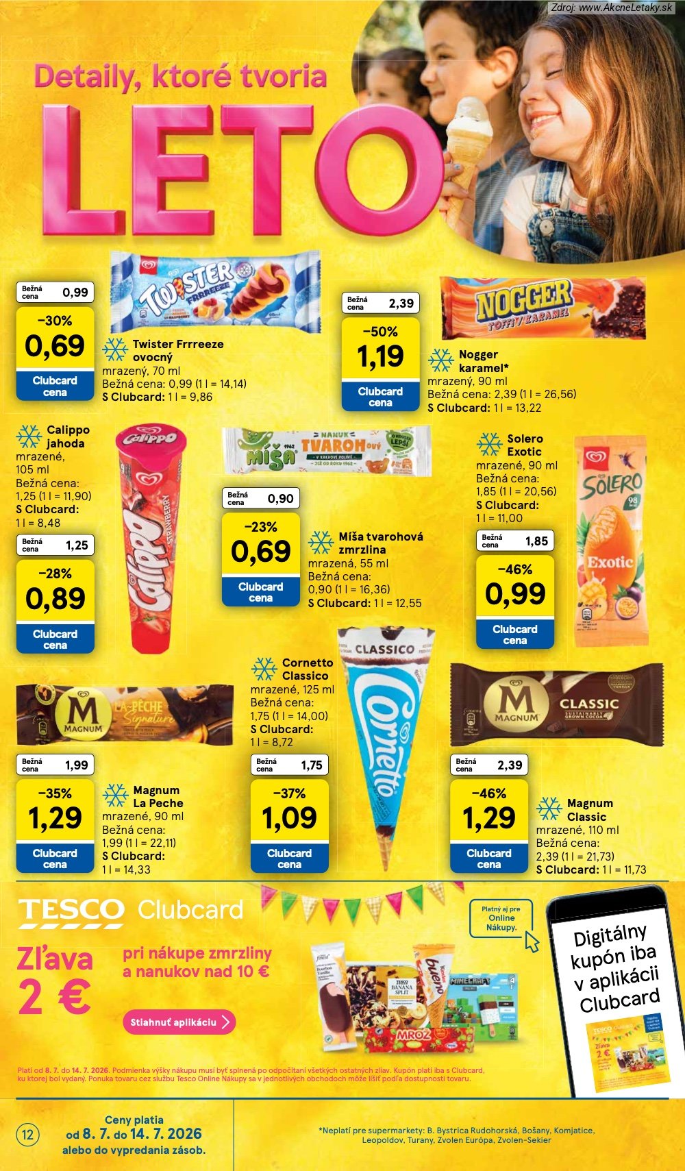 Leták Tesco (8. 7. - 14. 7. 2026) - strana 12 z 27