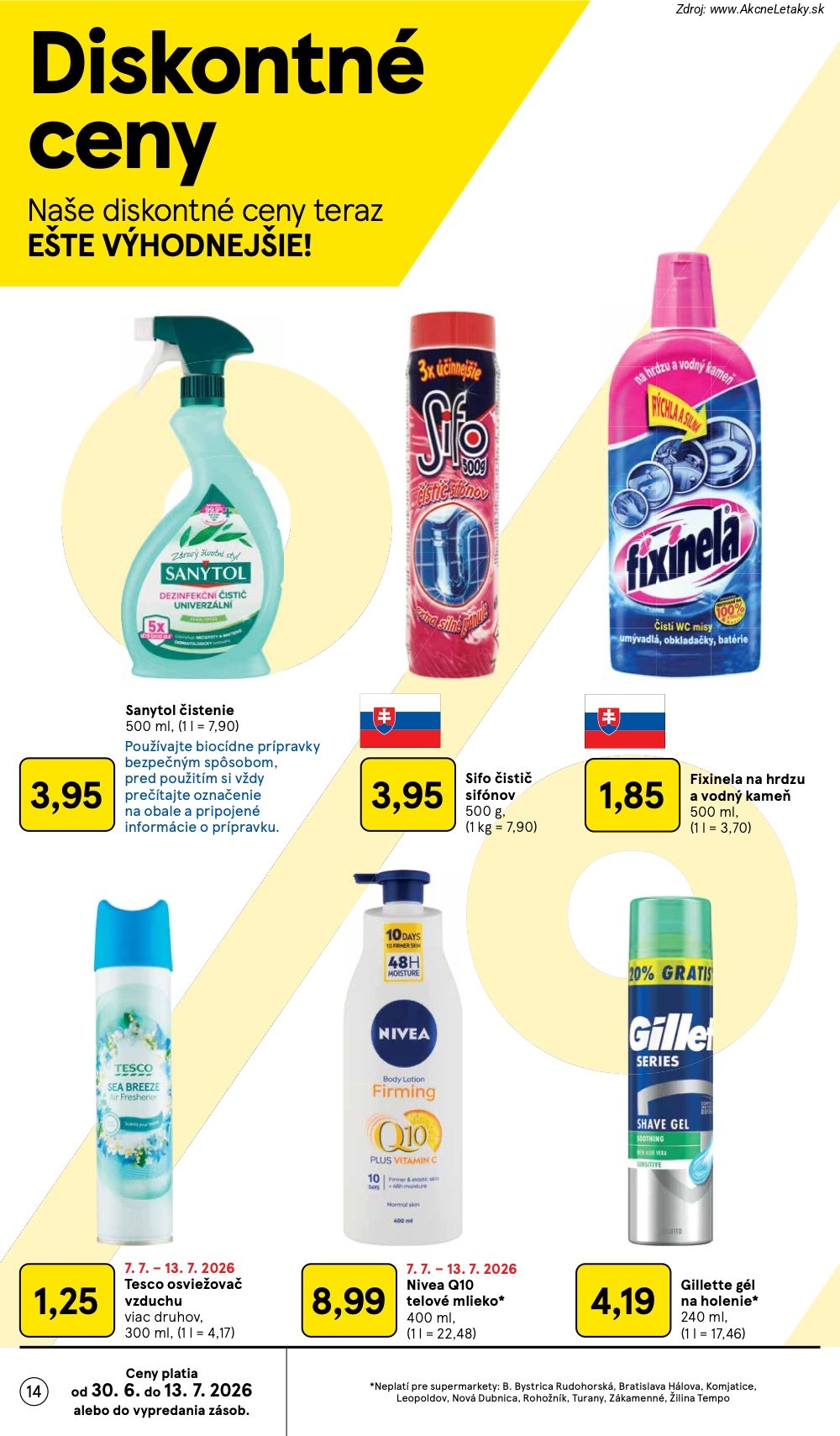 Leták Tesco (8. 7. - 14. 7. 2026) - strana 14 z 27