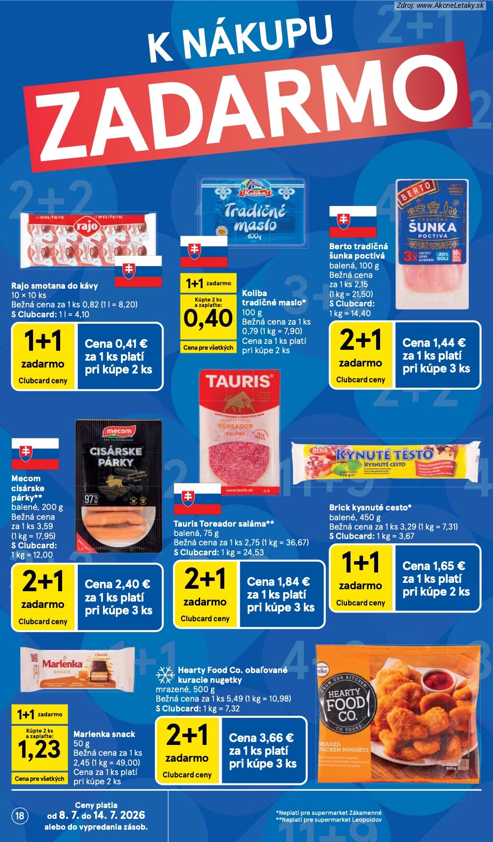 Leták Tesco (8. 7. - 14. 7. 2026) - strana 18 z 27