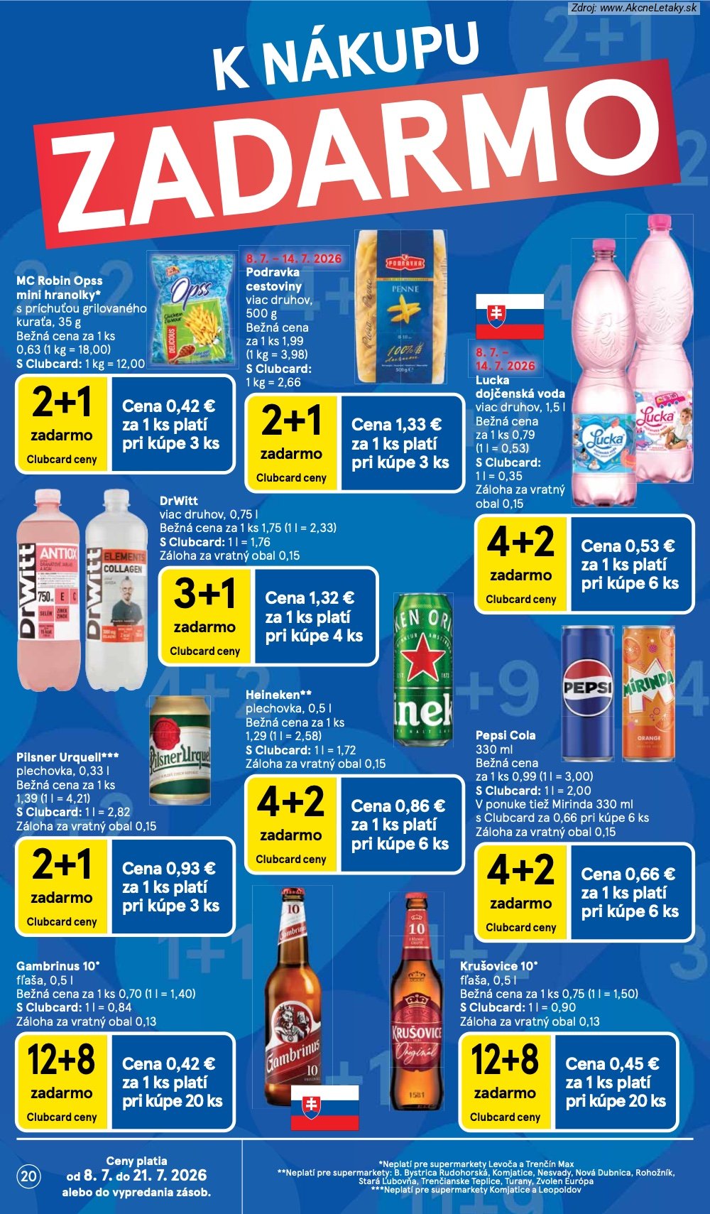 Leták Tesco (8. 7. - 14. 7. 2026) - strana 20 z 27