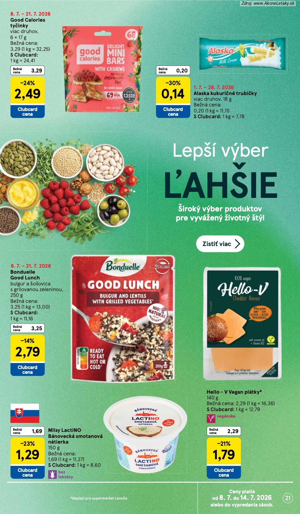Leták Tesco (8. 7. - 14. 7. 2026) - strana 21 z 27