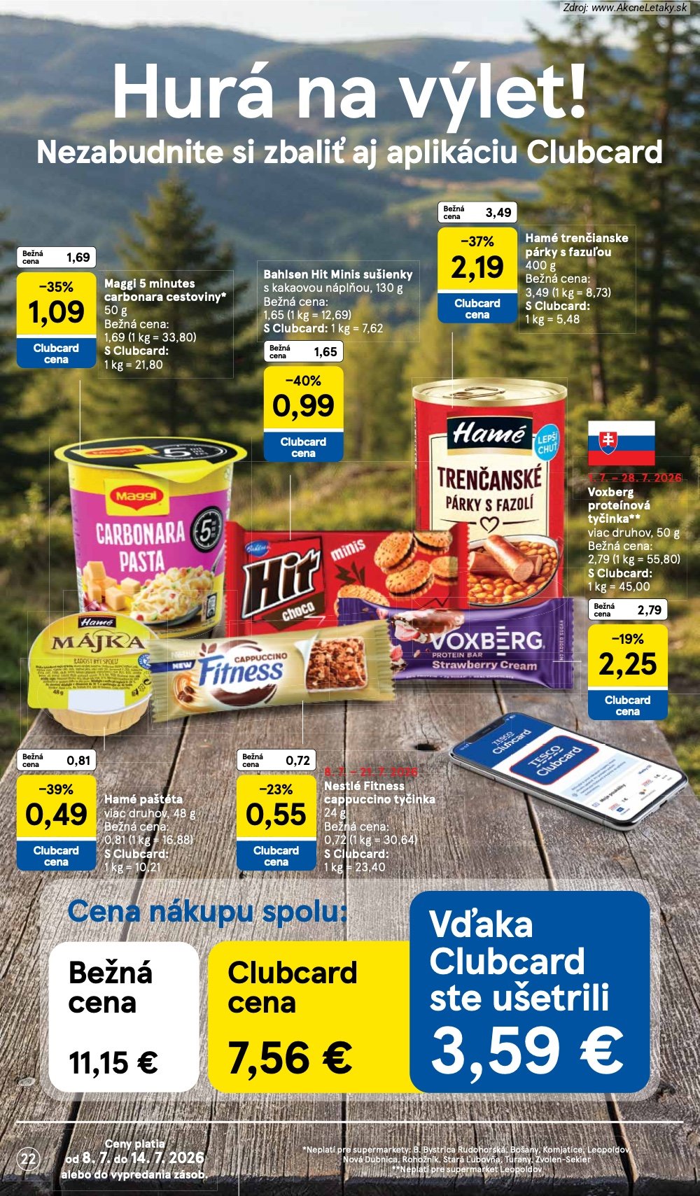 Leták Tesco (8. 7. - 14. 7. 2026) - strana 22 z 27