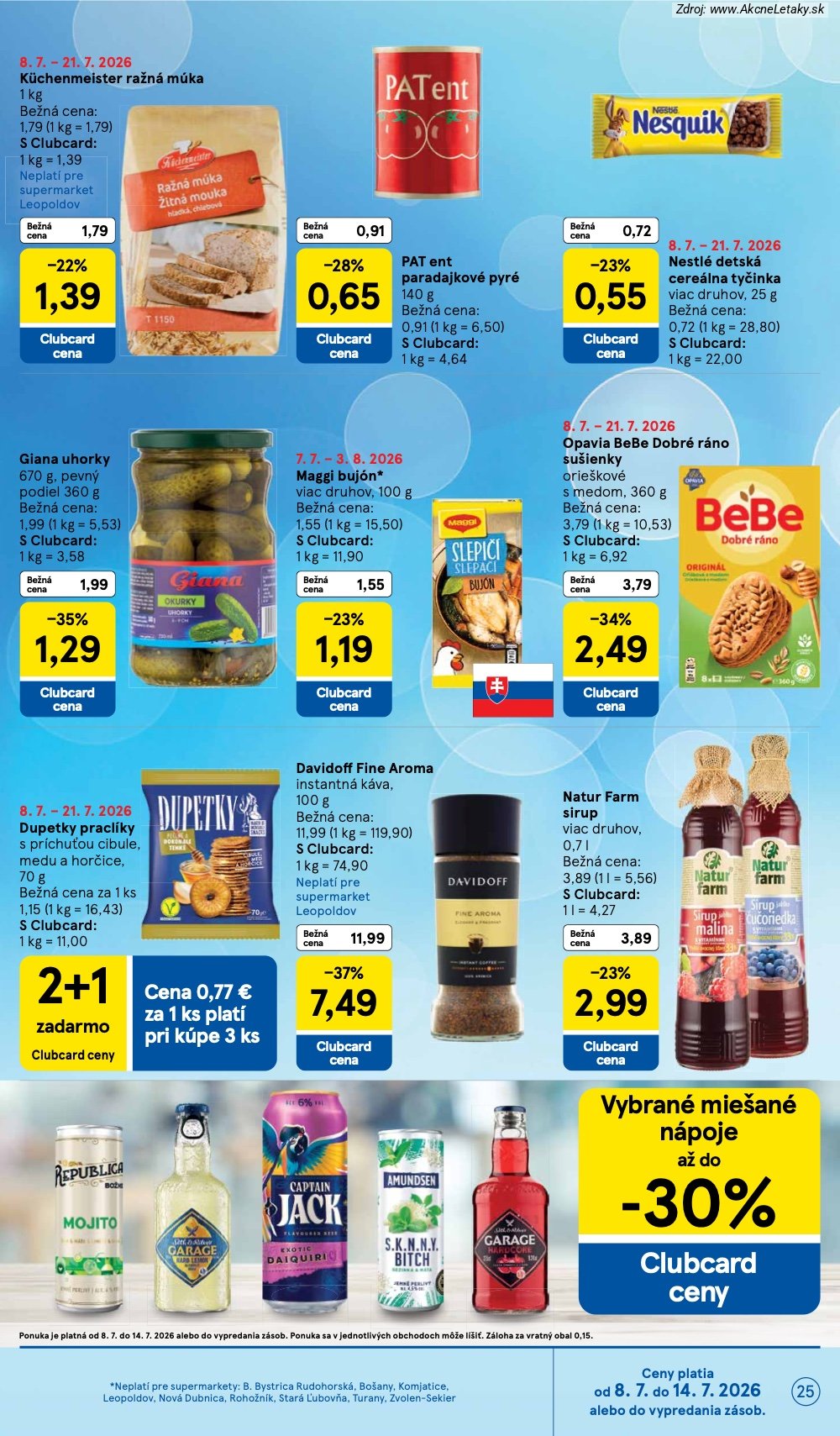 Leták Tesco (8. 7. - 14. 7. 2026) - strana 25 z 27