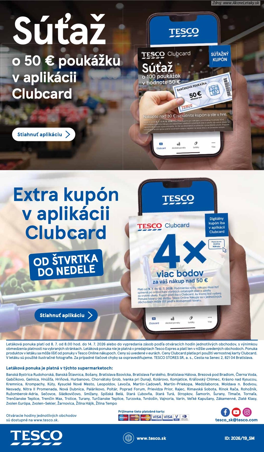 Leták Tesco (8. 7. - 14. 7. 2026) - strana 27 z 27