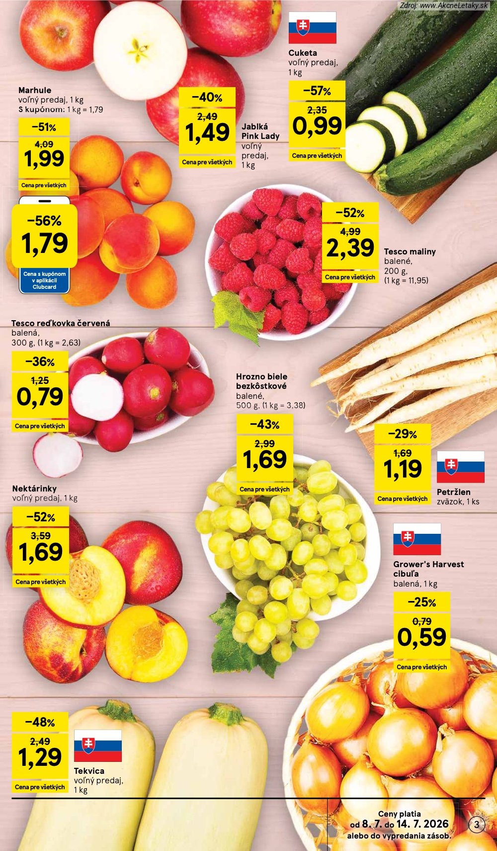 Leták Tesco (8. 7. - 14. 7. 2026) - strana 3 z 27