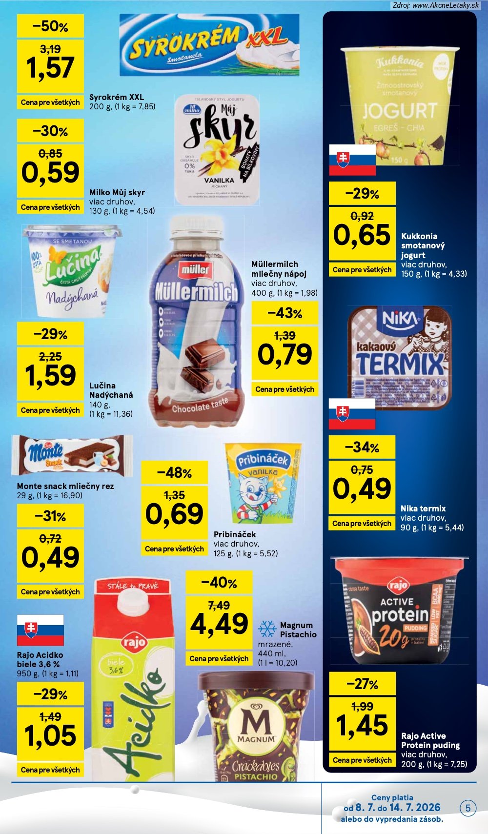Leták Tesco (8. 7. - 14. 7. 2026) - strana 5 z 27