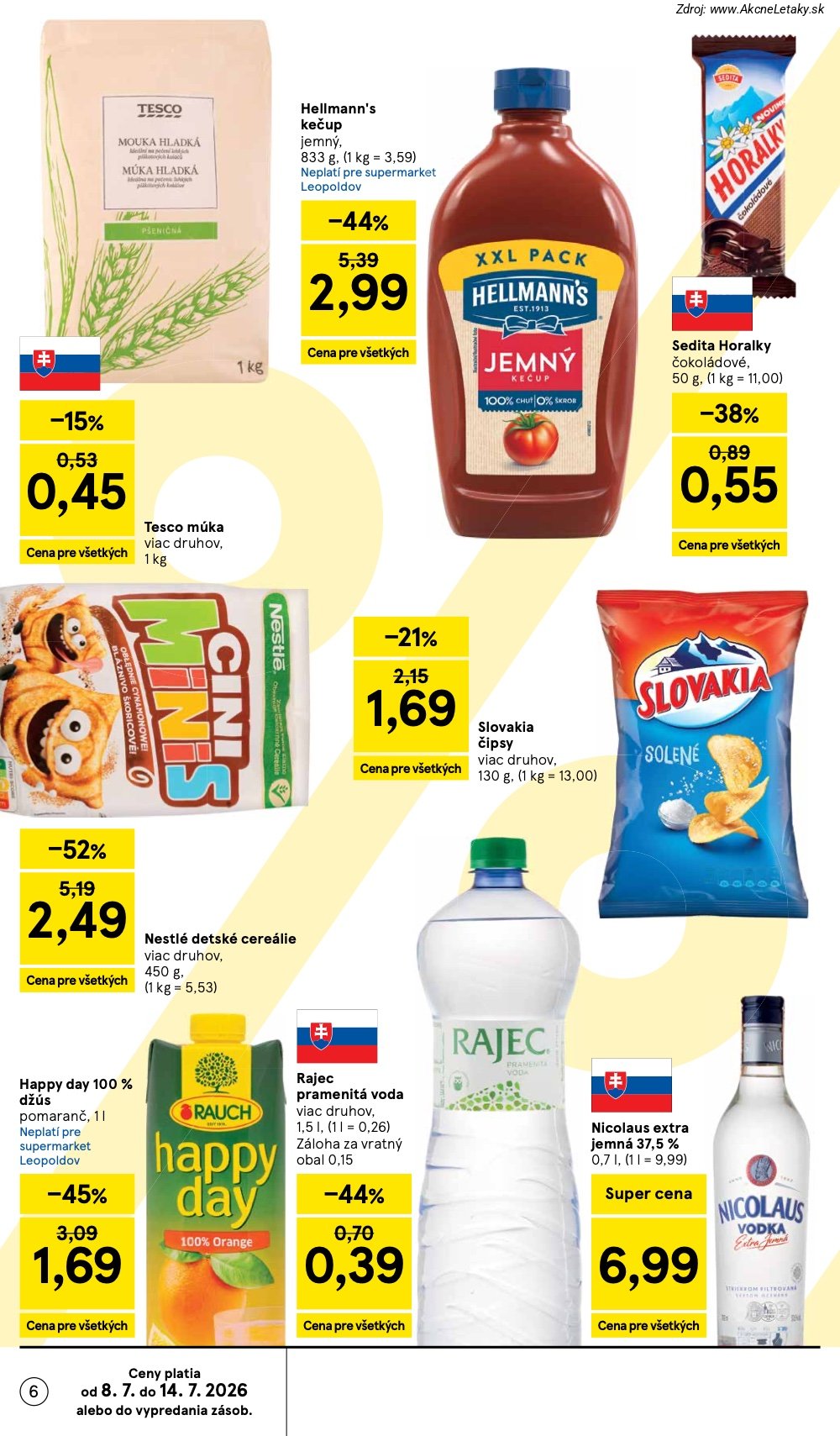 Leták Tesco (8. 7. - 14. 7. 2026) - strana 6 z 27