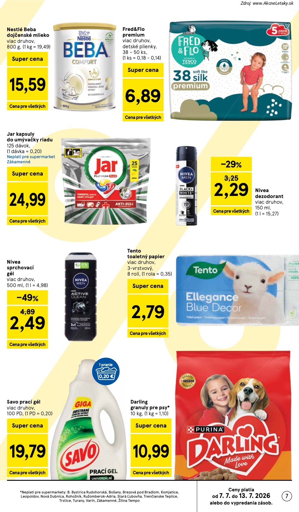 Leták Tesco (8. 7. - 14. 7. 2026) - strana 7 z 27