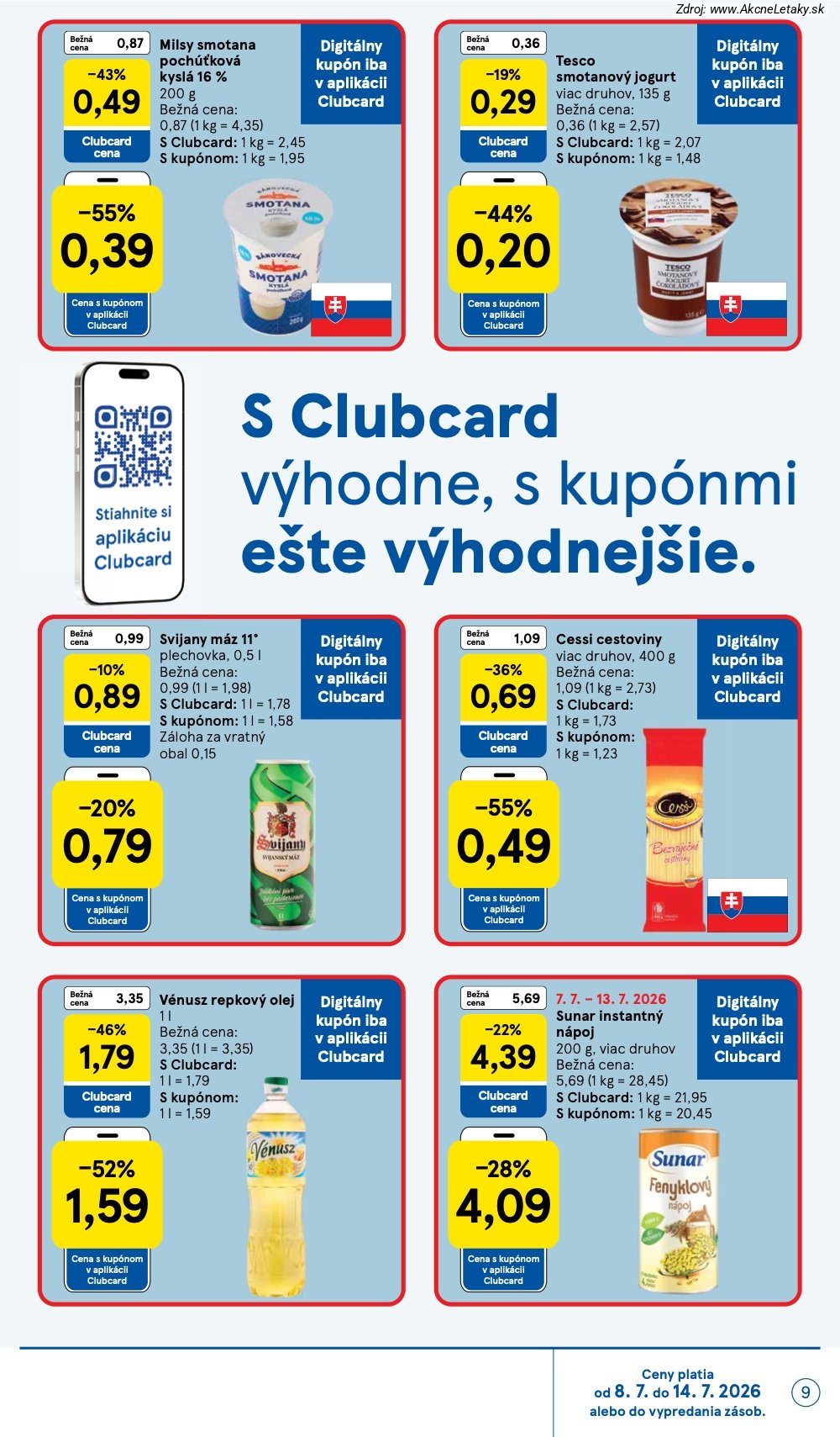 Leták Tesco (8. 7. - 14. 7. 2026) - strana 9 z 27