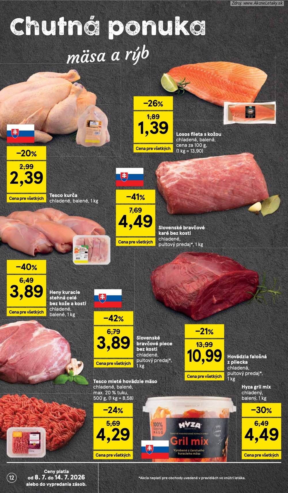 Leták Tesco (8. 7. - 14. 7. 2026) - strana 12 z 48