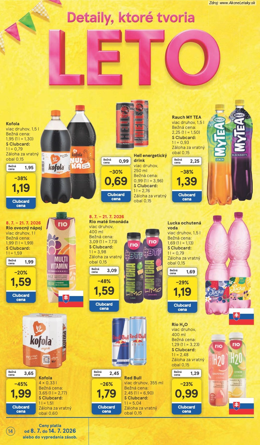 Leták Tesco (8. 7. - 14. 7. 2026) - strana 14 z 48