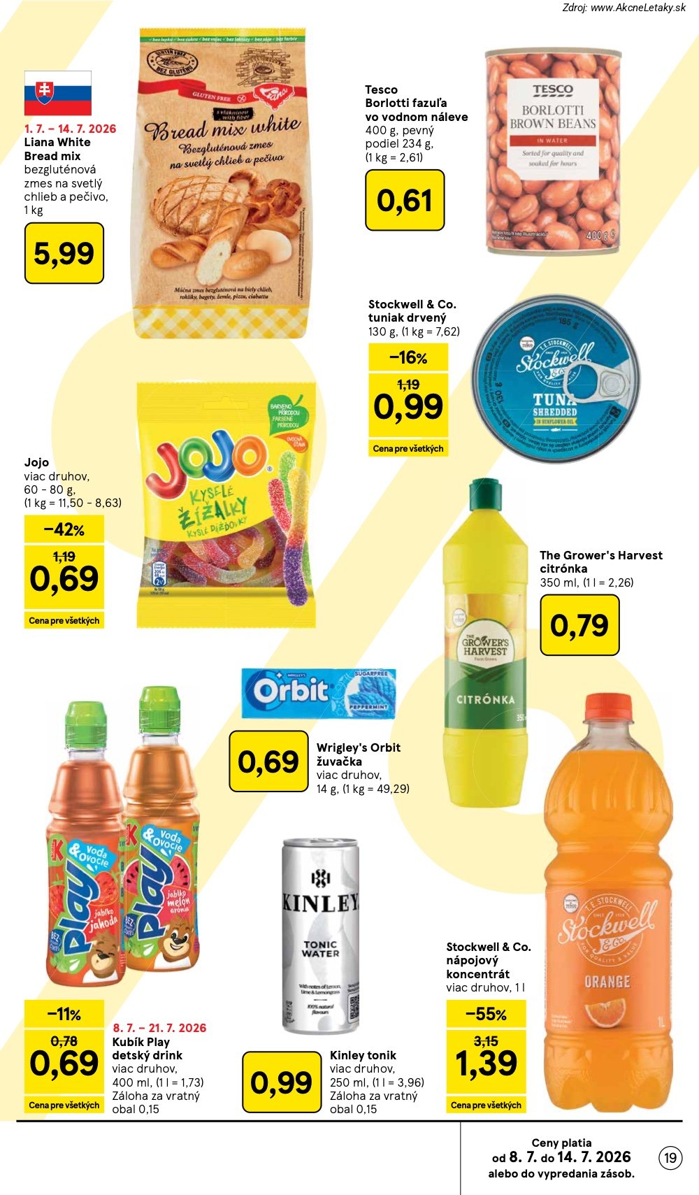 Leták Tesco (8. 7. - 14. 7. 2026) - strana 19 z 48