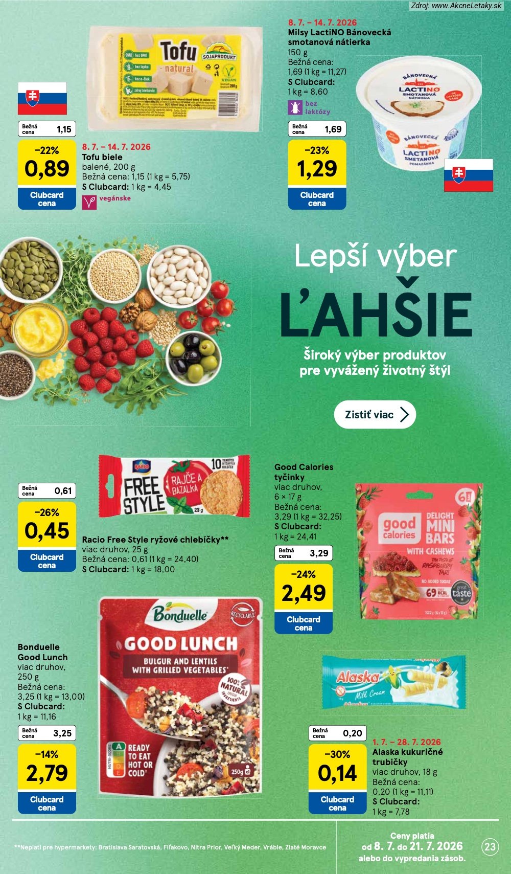 Leták Tesco (8. 7. - 14. 7. 2026) - strana 23 z 48
