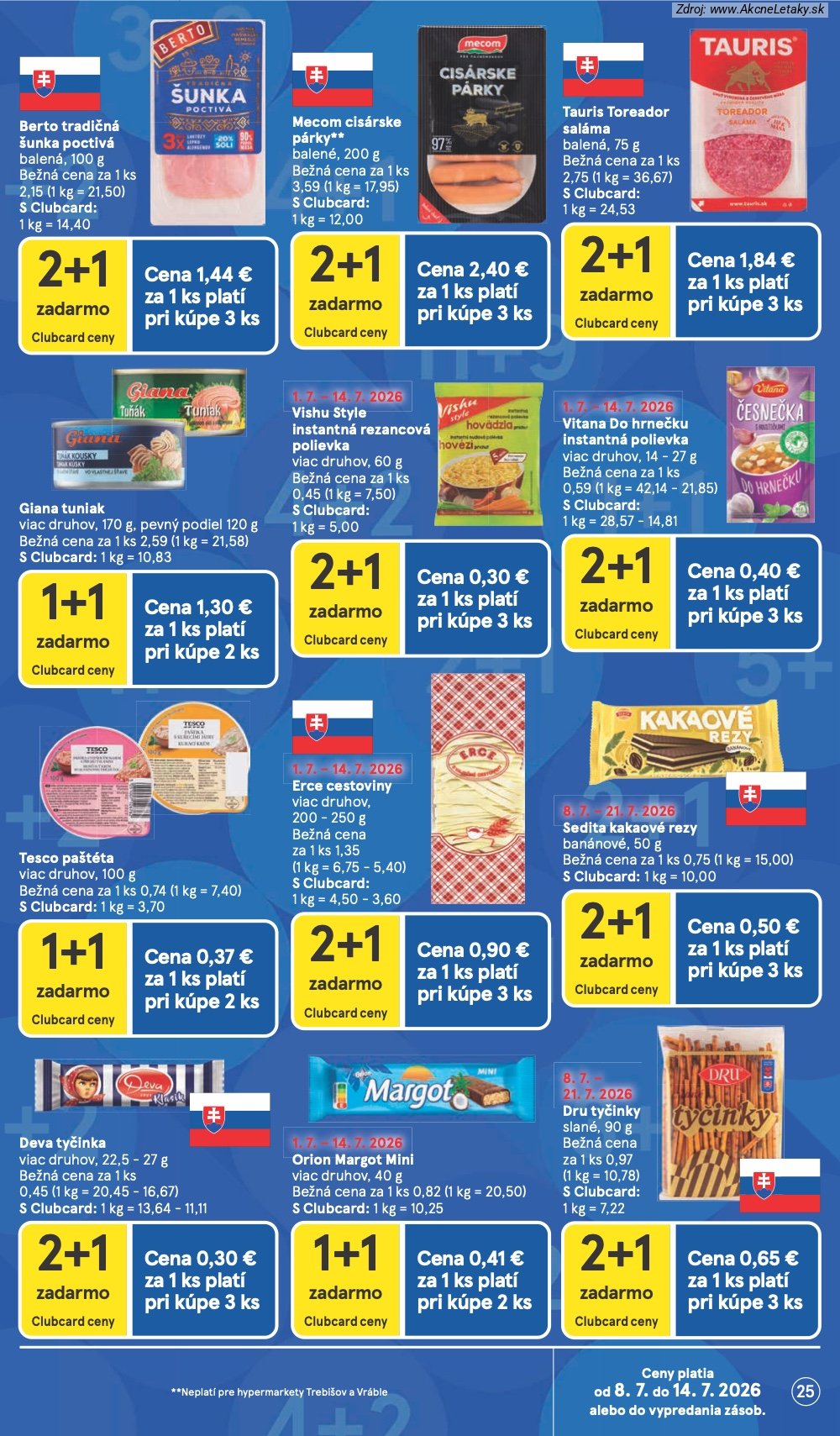 Leták Tesco (8. 7. - 14. 7. 2026) - strana 25 z 48