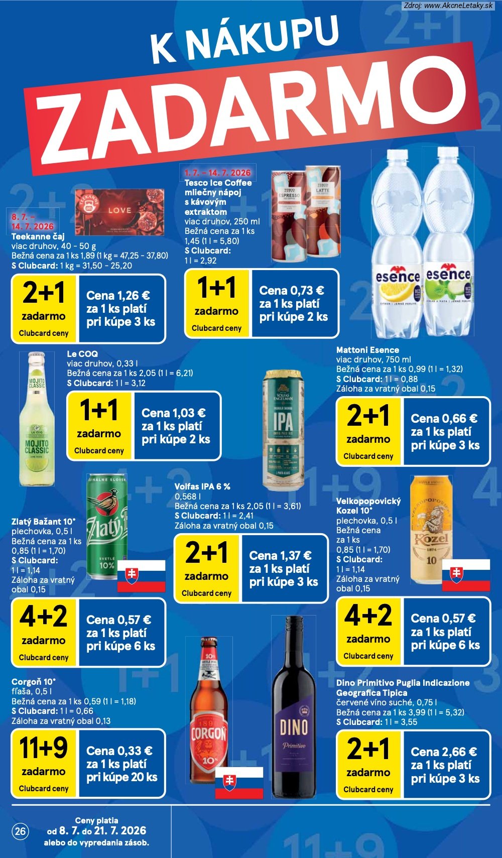 Leták Tesco (8. 7. - 14. 7. 2026) - strana 26 z 48
