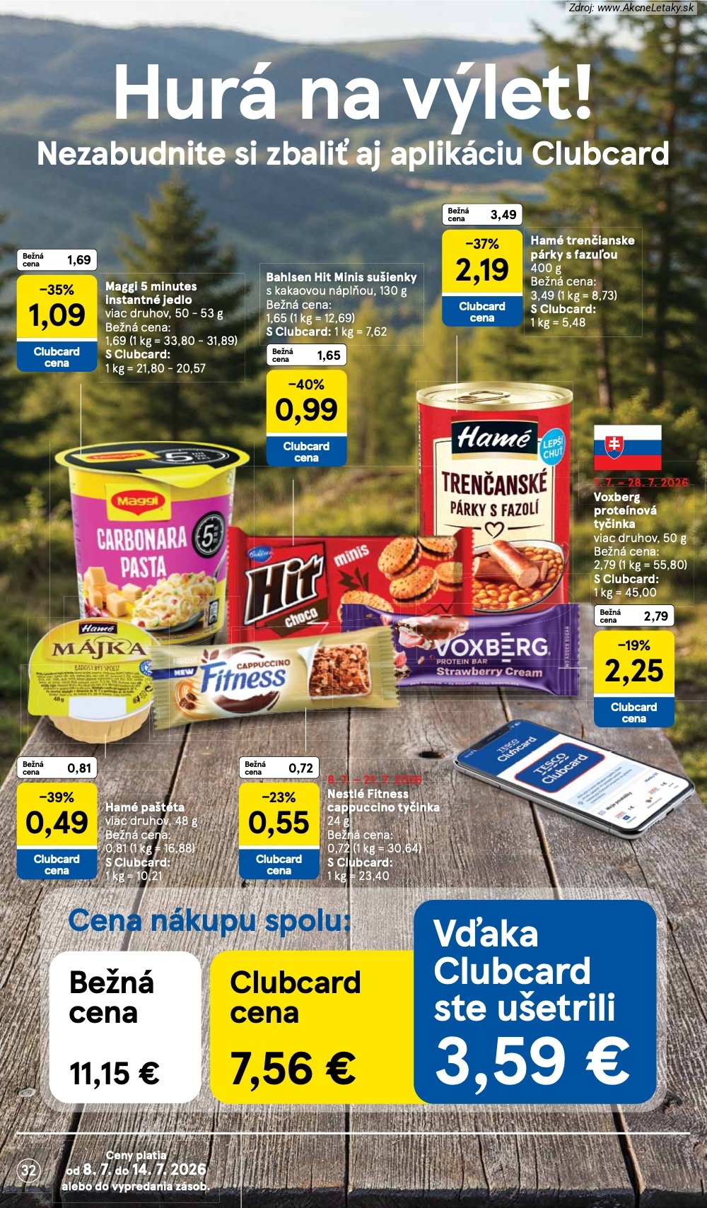 Leták Tesco (8. 7. - 14. 7. 2026) - strana 32 z 48