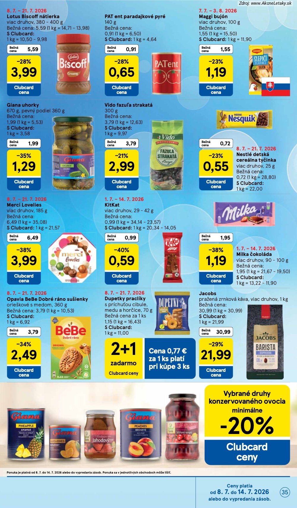 Leták Tesco (8. 7. - 14. 7. 2026) - strana 35 z 48