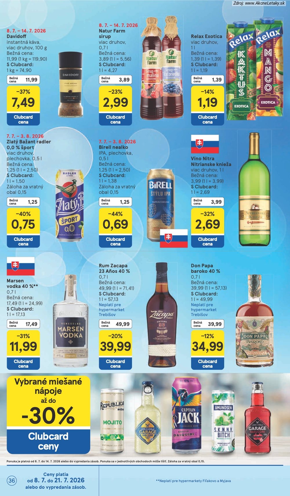 Leták Tesco (8. 7. - 14. 7. 2026) - strana 36 z 48