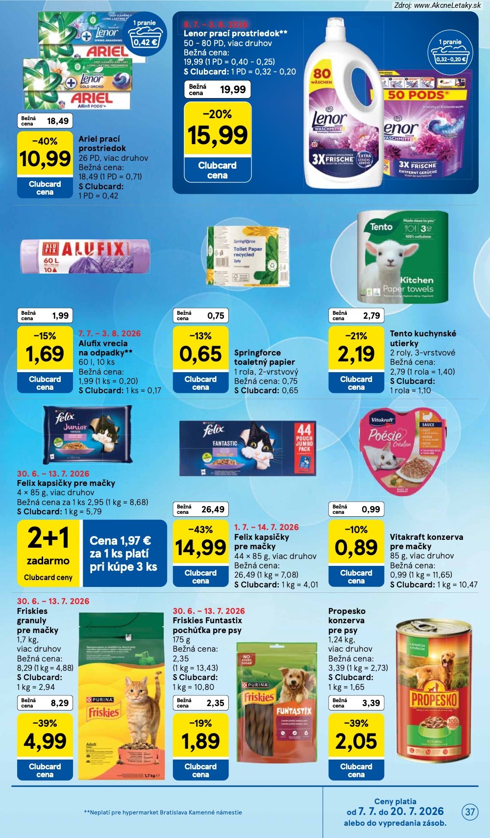 Leták Tesco (8. 7. - 14. 7. 2026) - strana 37 z 48