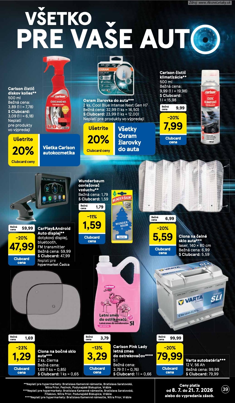 Leták Tesco (8. 7. - 14. 7. 2026) - strana 39 z 48