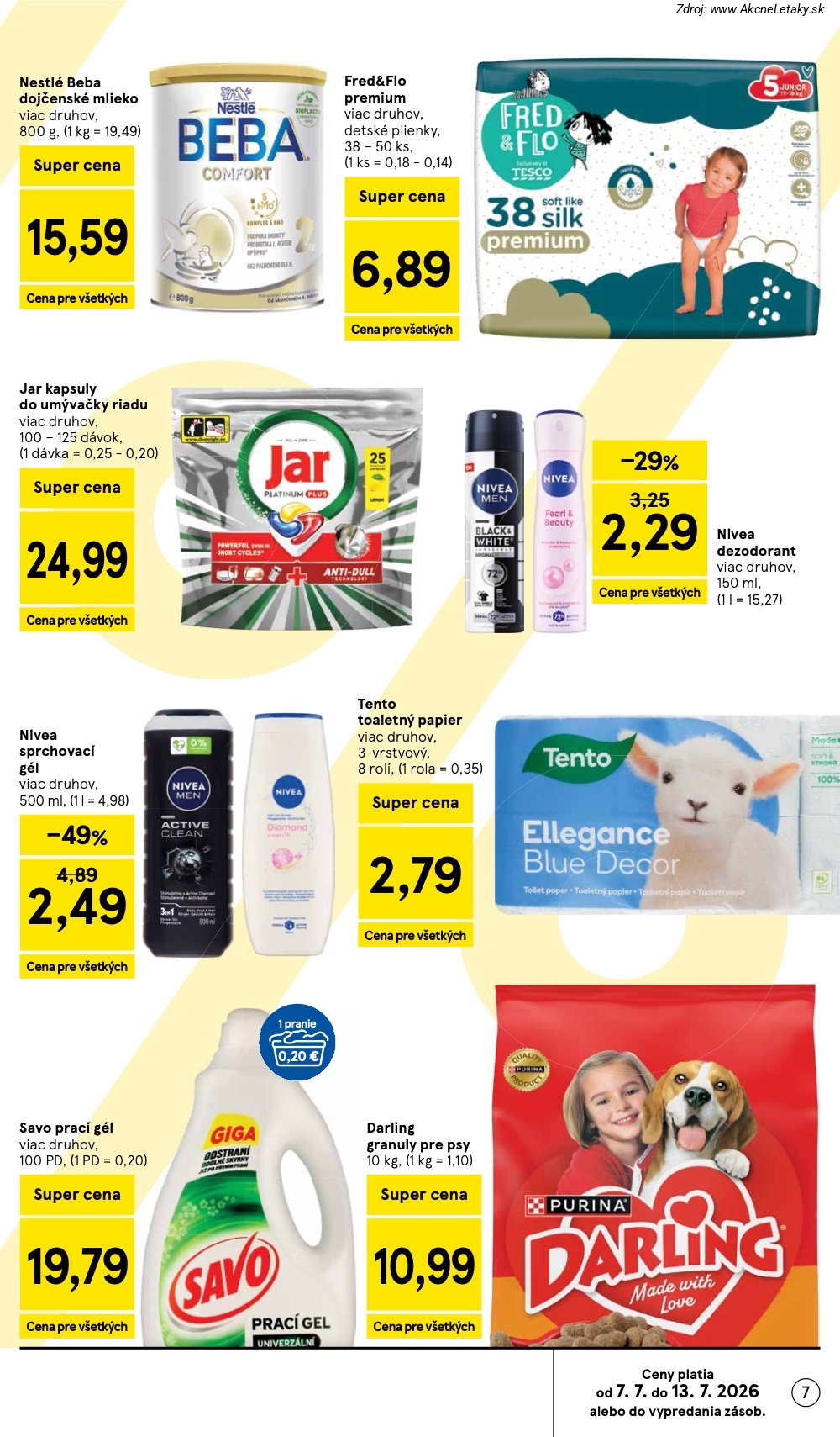 Leták Tesco (8. 7. - 14. 7. 2026) - strana 7 z 48