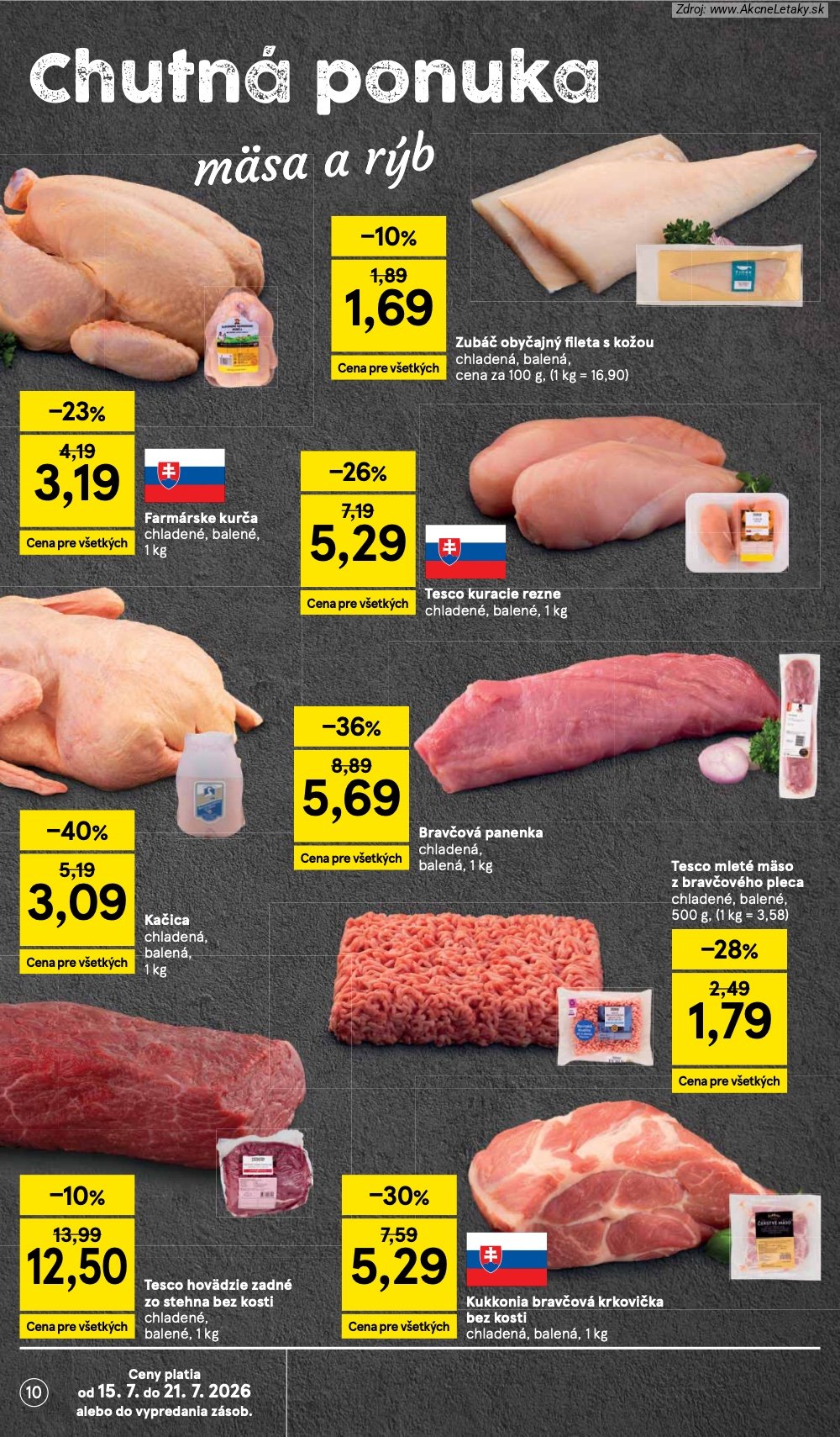 Leták Tesco (15. 7. - 21. 7. 2026) - strana 10 z 33