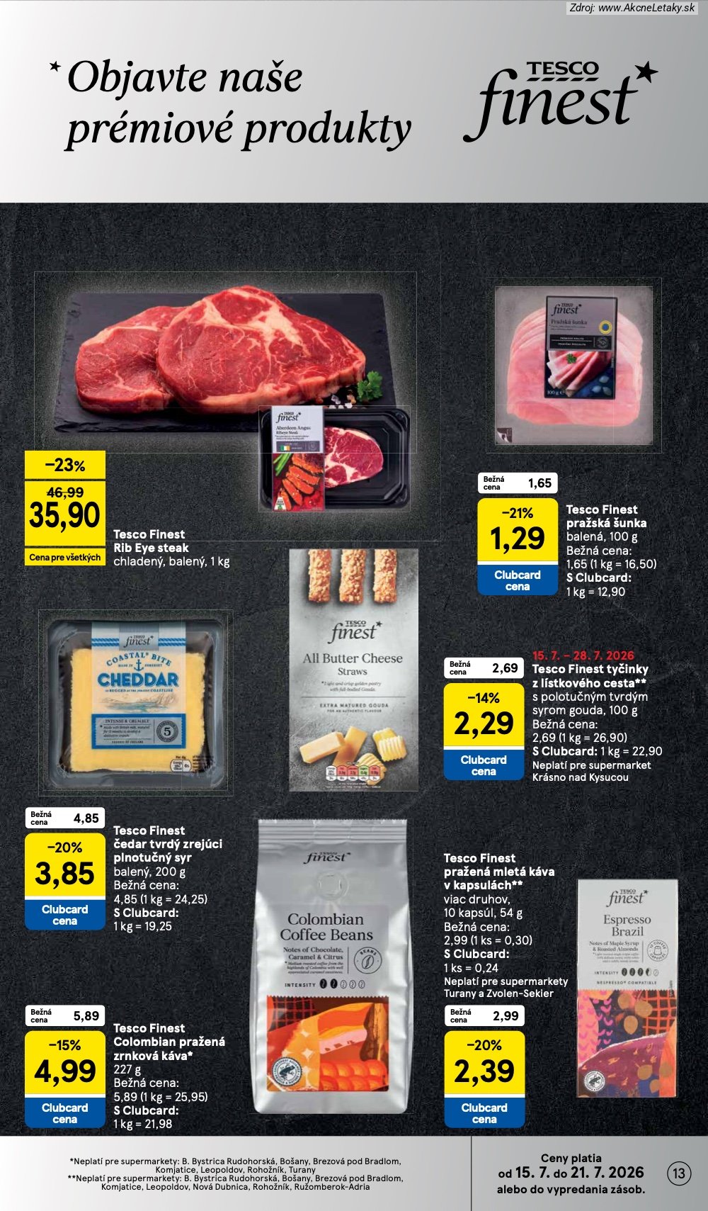 Leták Tesco (15. 7. - 21. 7. 2026) - strana 13 z 33