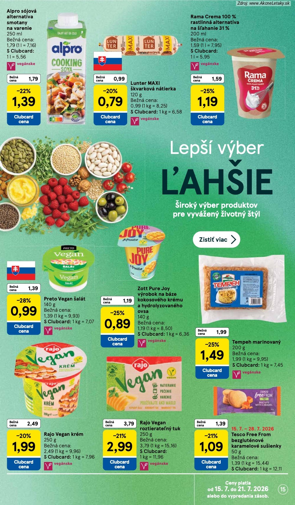 Leták Tesco (15. 7. - 21. 7. 2026) - strana 15 z 33