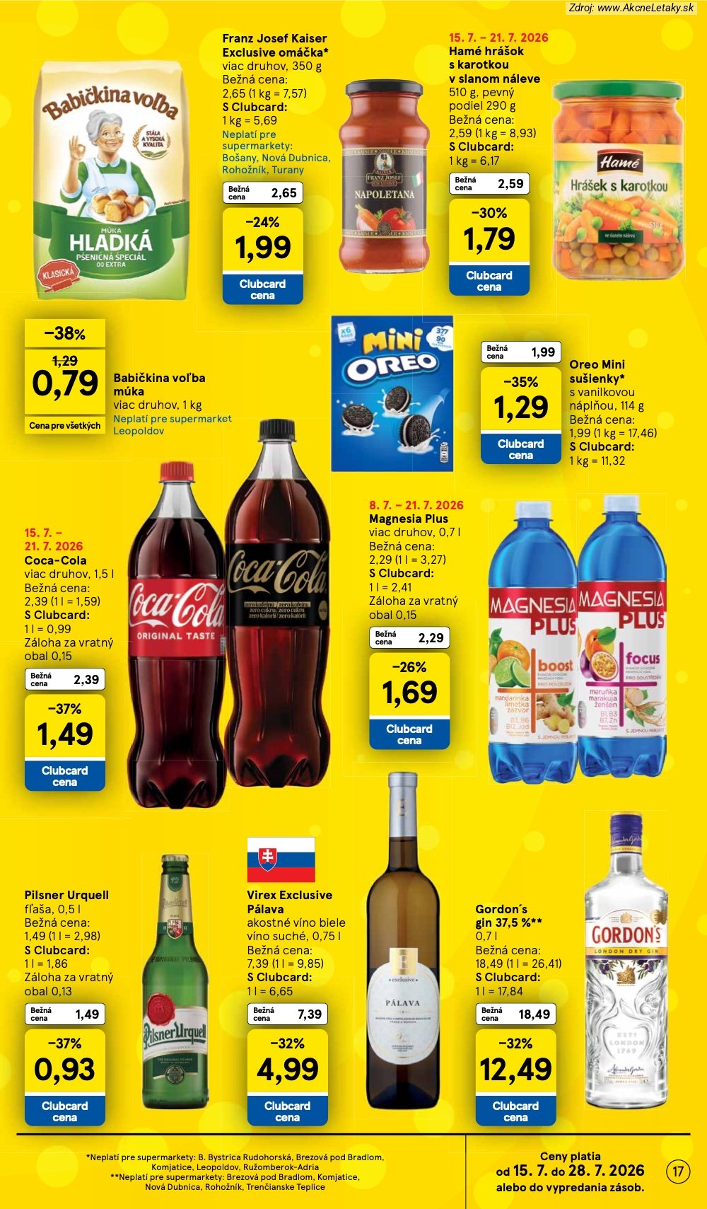 Leták Tesco (15. 7. - 21. 7. 2026) - strana 17 z 33
