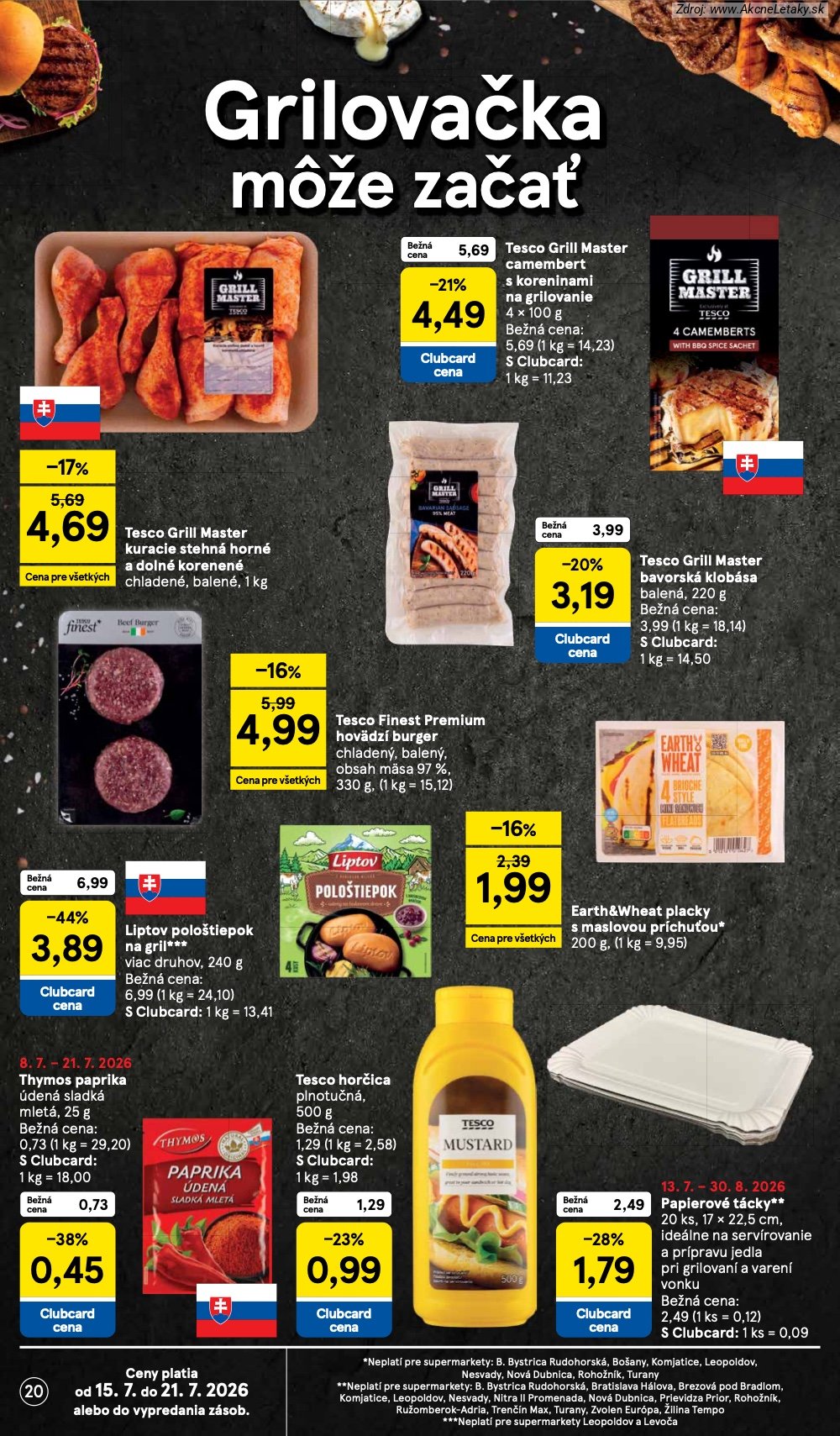 Leták Tesco (15. 7. - 21. 7. 2026) - strana 20 z 33