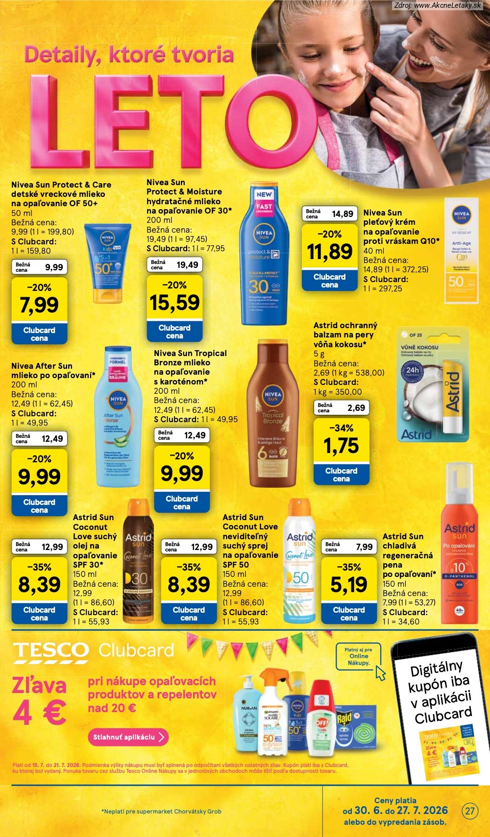 Leták Tesco (15. 7. - 21. 7. 2026) - strana 27 z 33