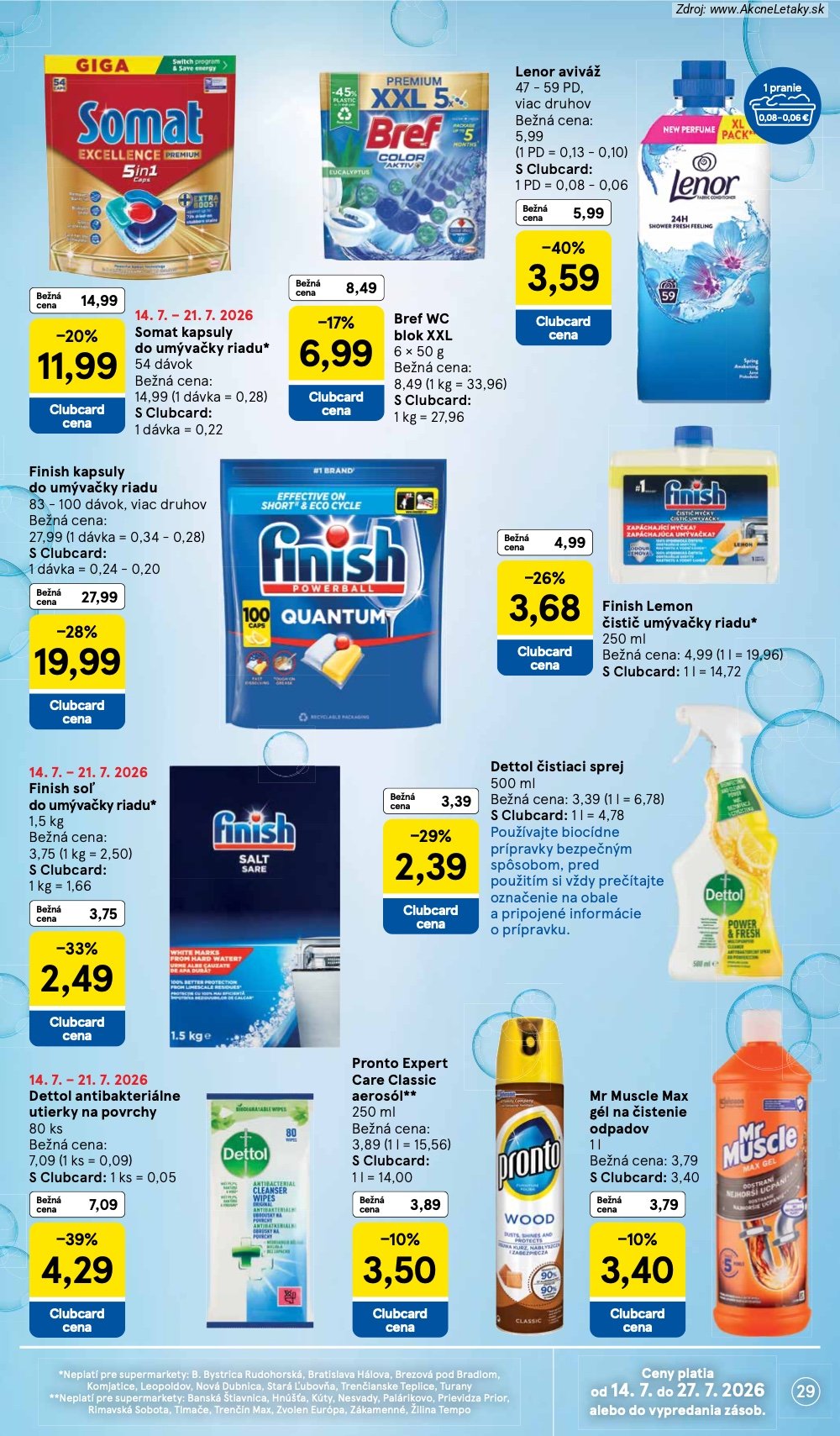 Leták Tesco (15. 7. - 21. 7. 2026) - strana 29 z 33