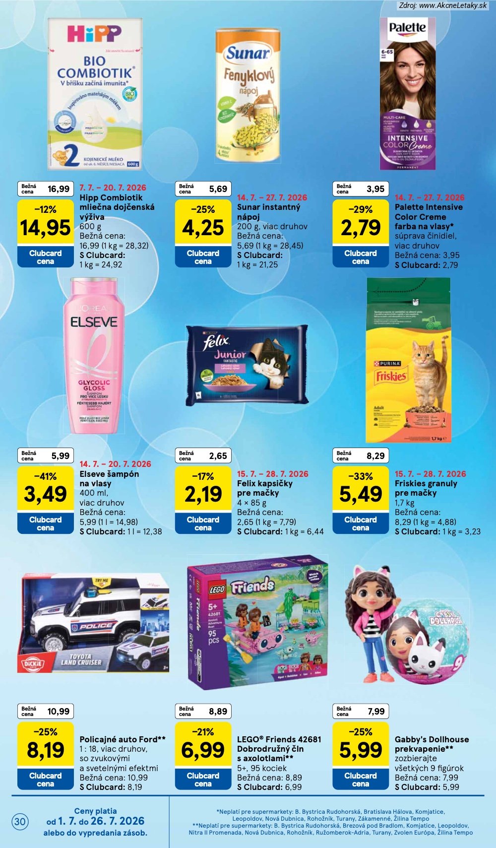 Leták Tesco (15. 7. - 21. 7. 2026) - strana 30 z 33