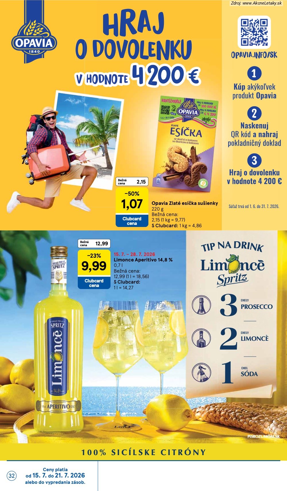 Leták Tesco (15. 7. - 21. 7. 2026) - strana 32 z 33