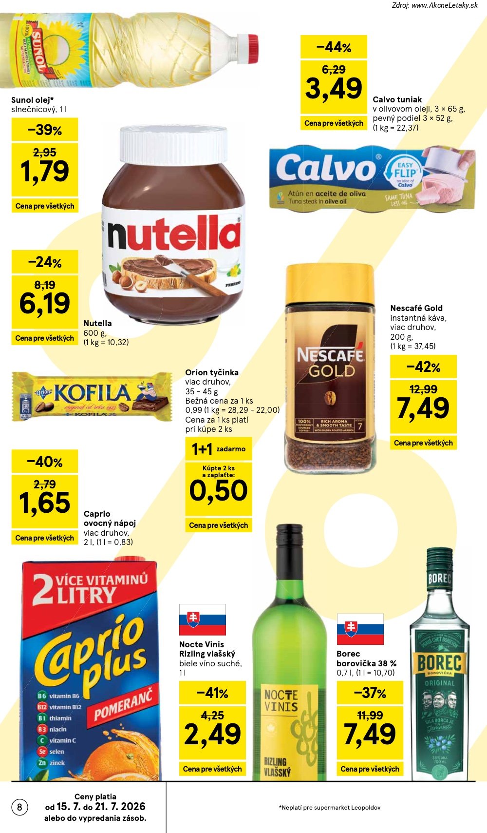 Leták Tesco (15. 7. - 21. 7. 2026) - strana 8 z 33