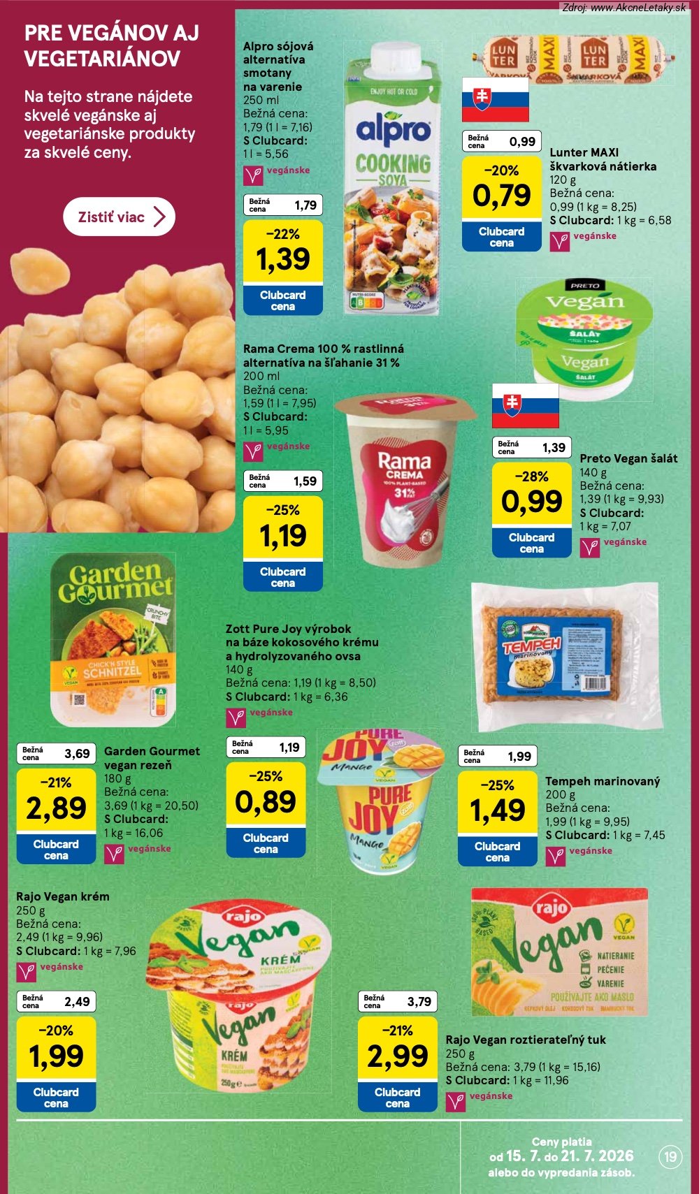 Leták Tesco (15. 7. - 21. 7. 2026) - strana 19 z 52