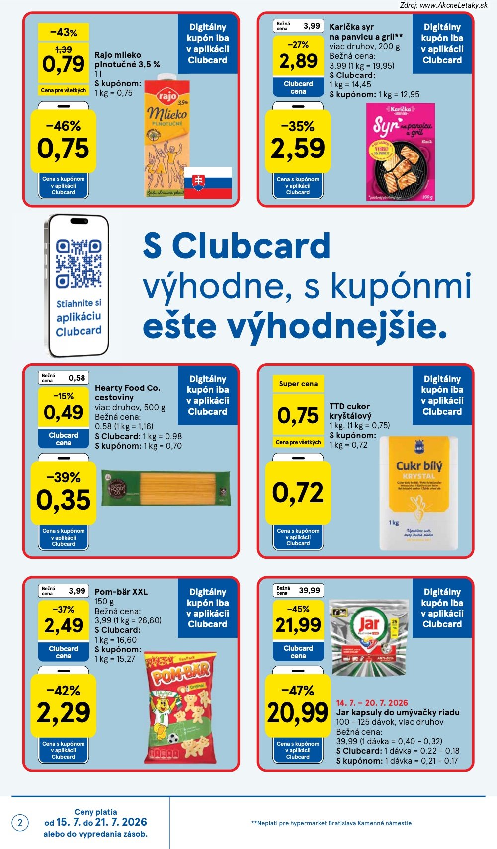 Leták Tesco (15. 7. - 21. 7. 2026) - strana 2 z 52