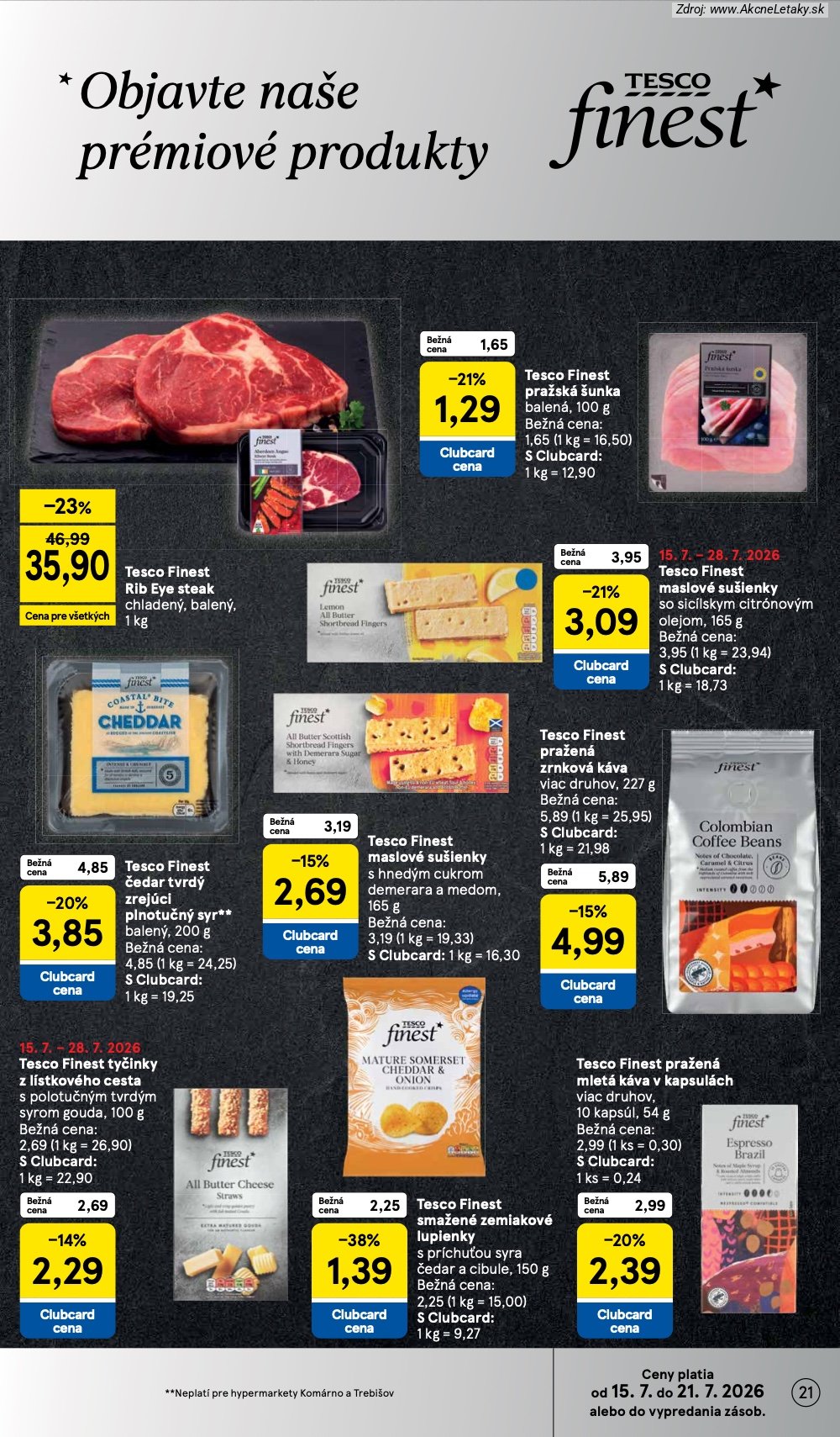 Leták Tesco (15. 7. - 21. 7. 2026) - strana 21 z 52