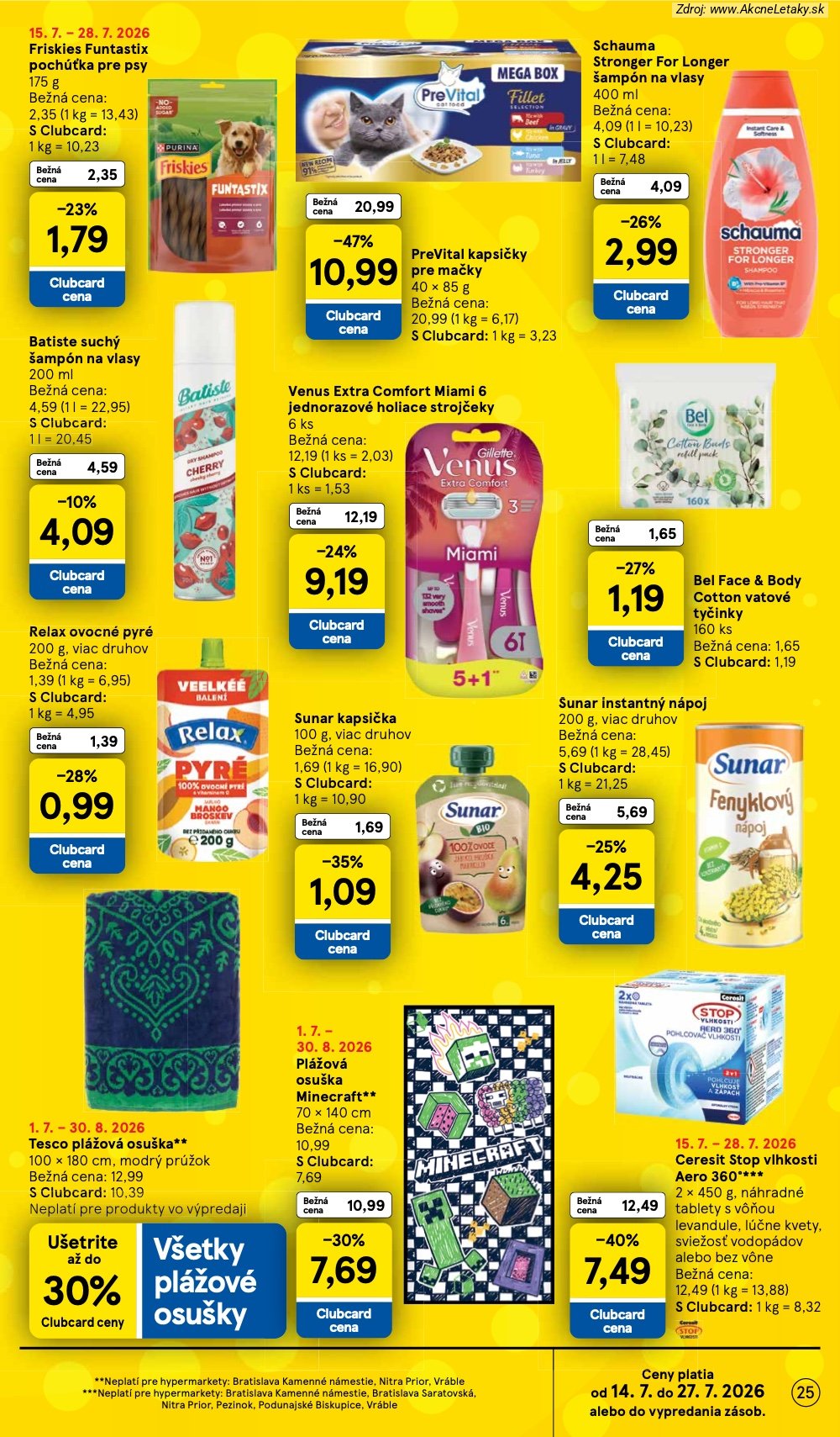 Leták Tesco (15. 7. - 21. 7. 2026) - strana 25 z 52