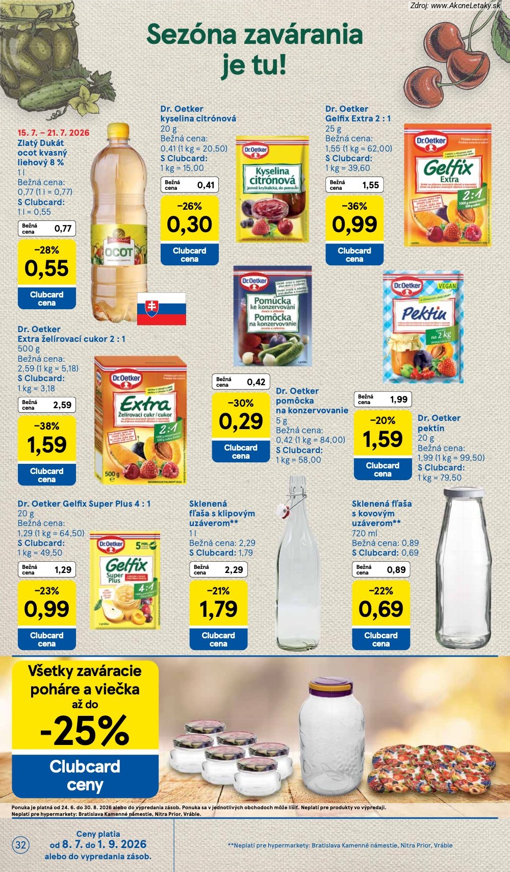Leták Tesco (15. 7. - 21. 7. 2026) - strana 32 z 52