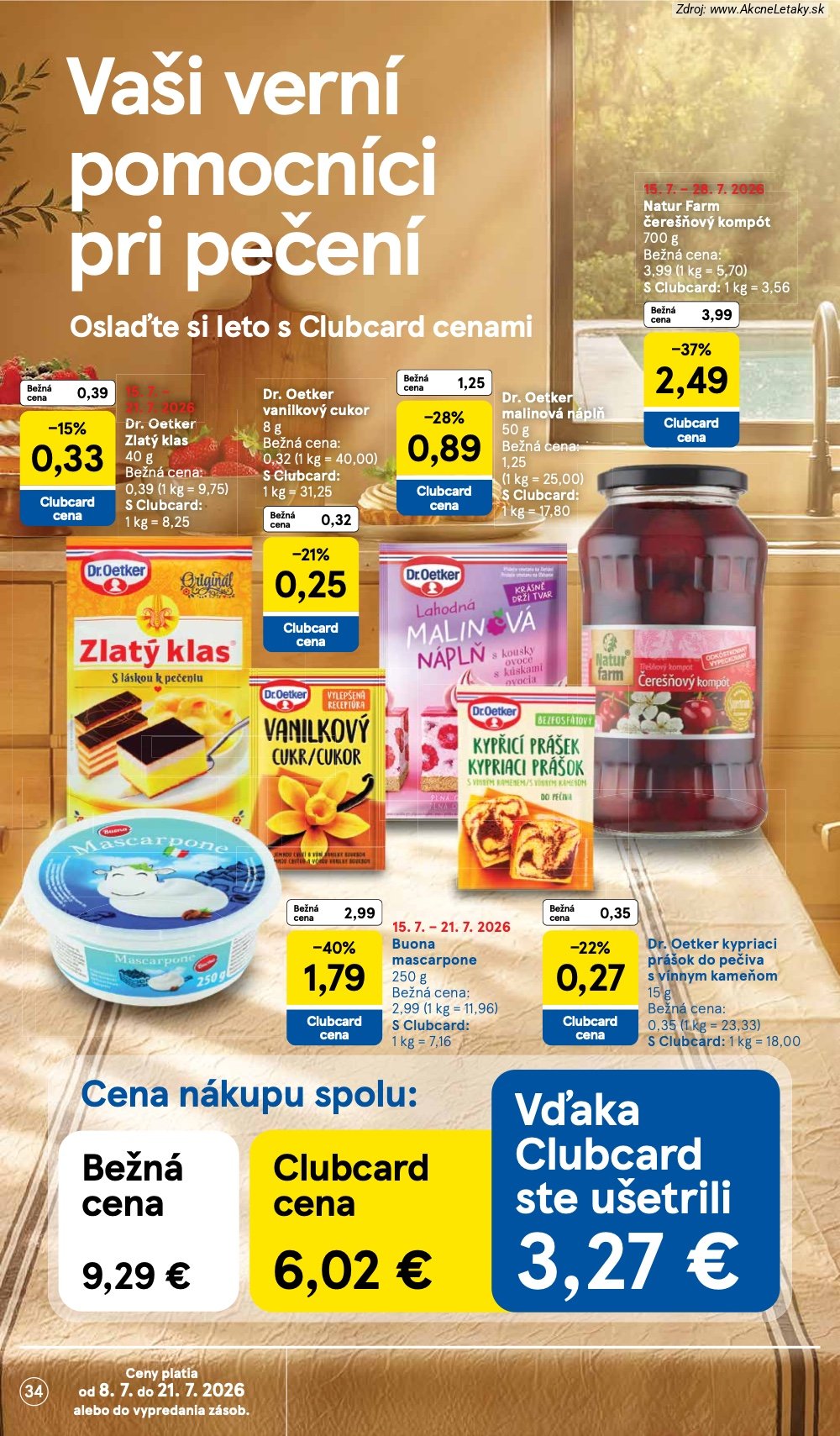 Leták Tesco (15. 7. - 21. 7. 2026) - strana 34 z 52