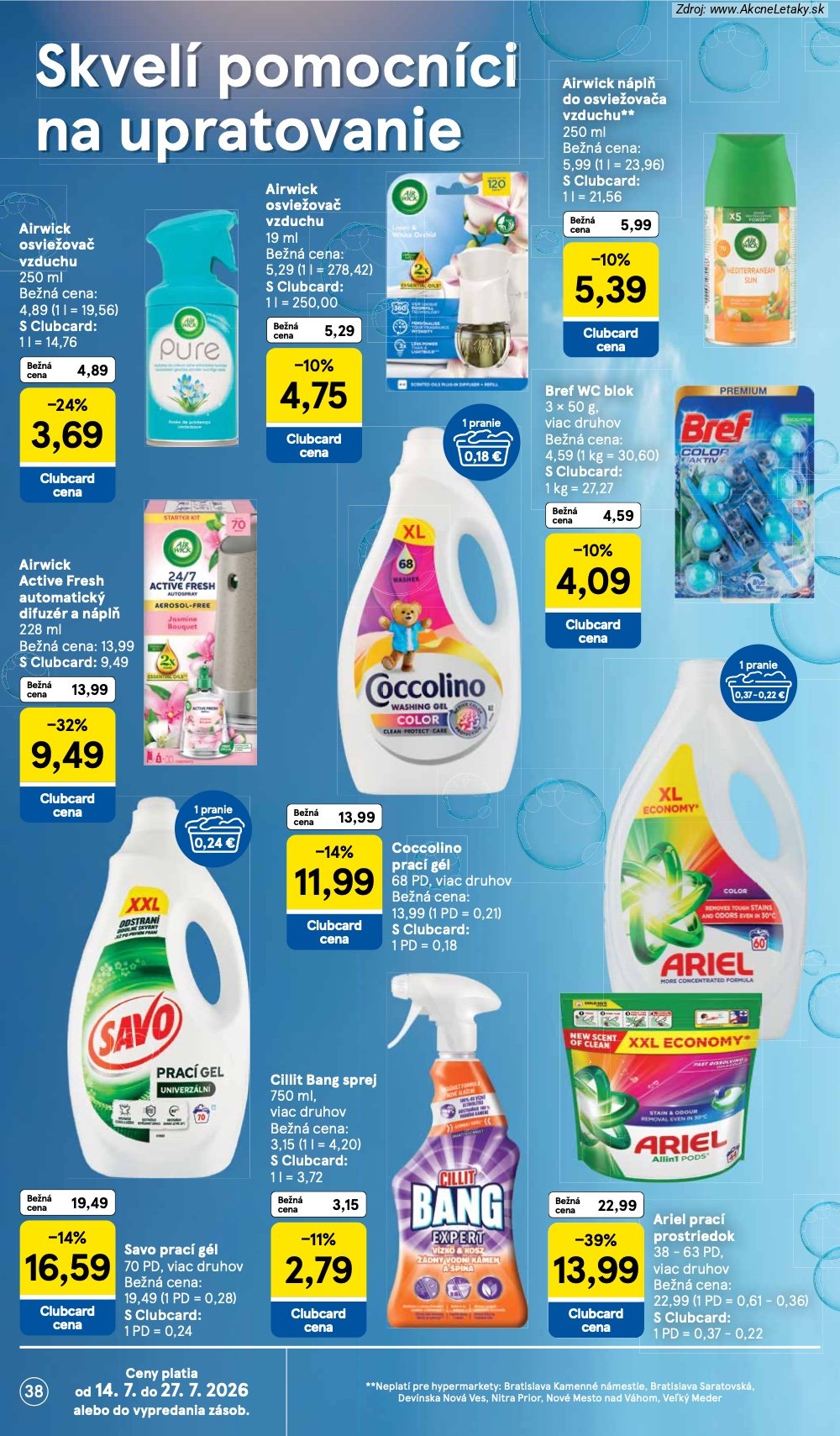 Leták Tesco (15. 7. - 21. 7. 2026) - strana 38 z 52