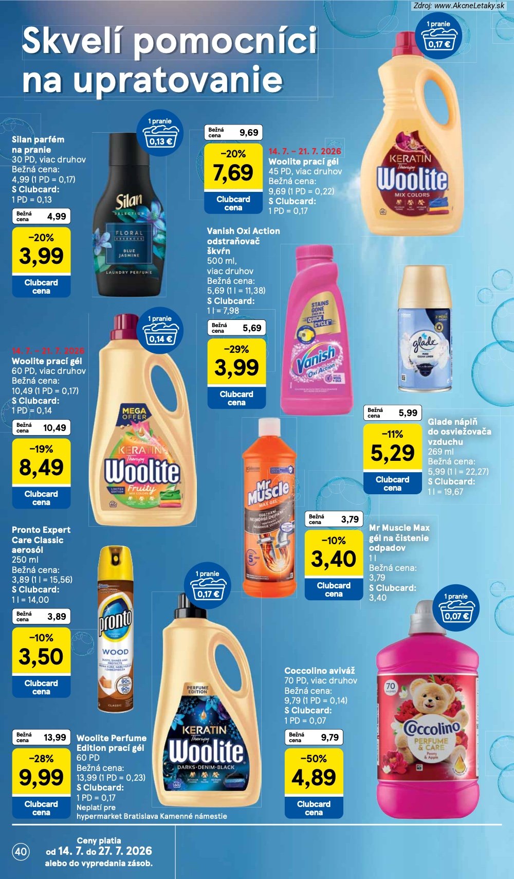 Leták Tesco (15. 7. - 21. 7. 2026) - strana 40 z 52