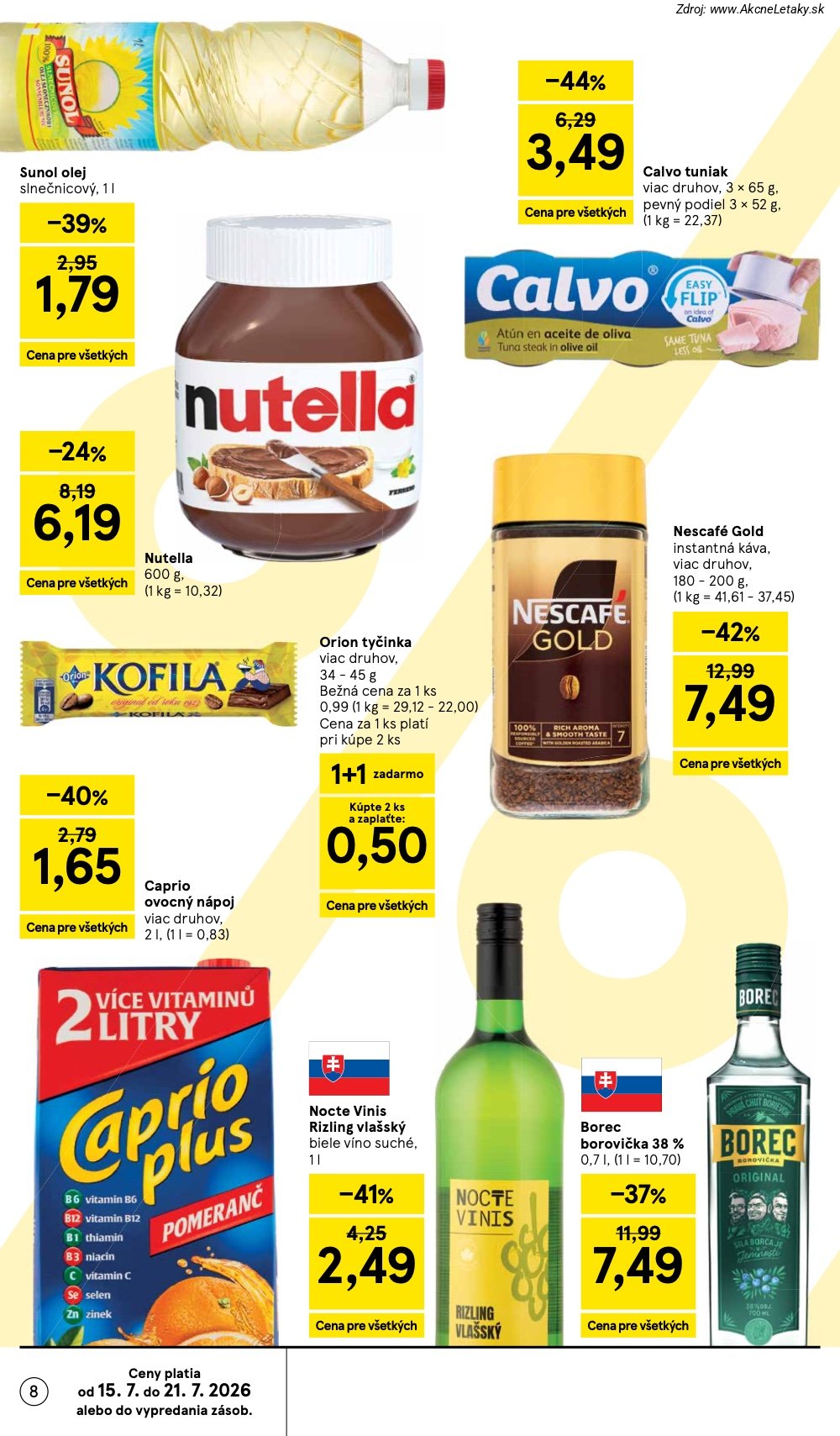 Leták Tesco (15. 7. - 21. 7. 2026) - strana 8 z 52